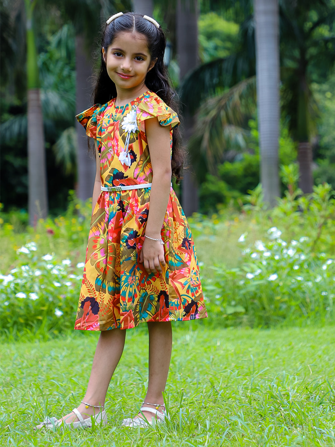 Stuffie Land Printed Flower Dress
