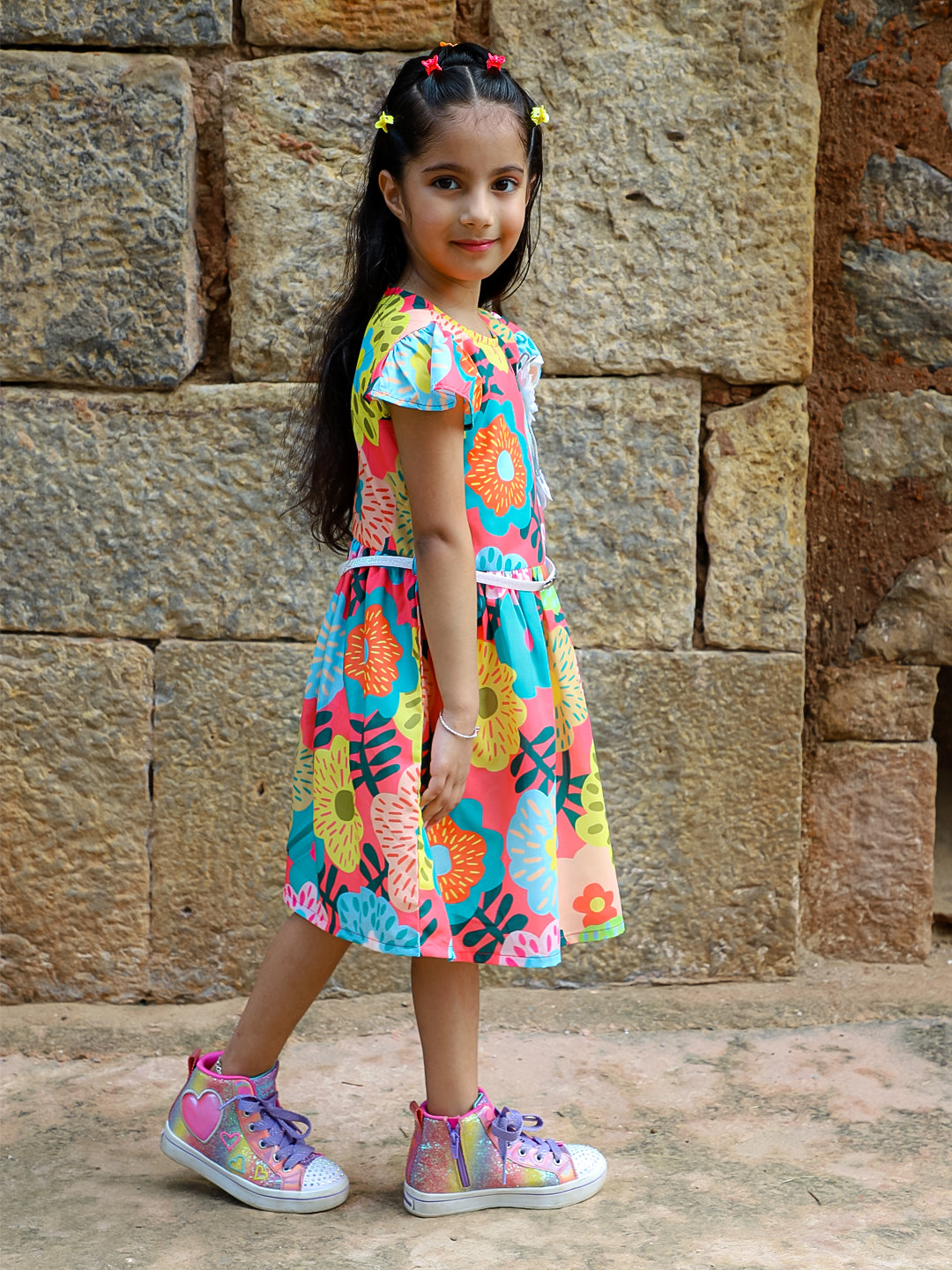 Stuffie Land Printed Flower Dress