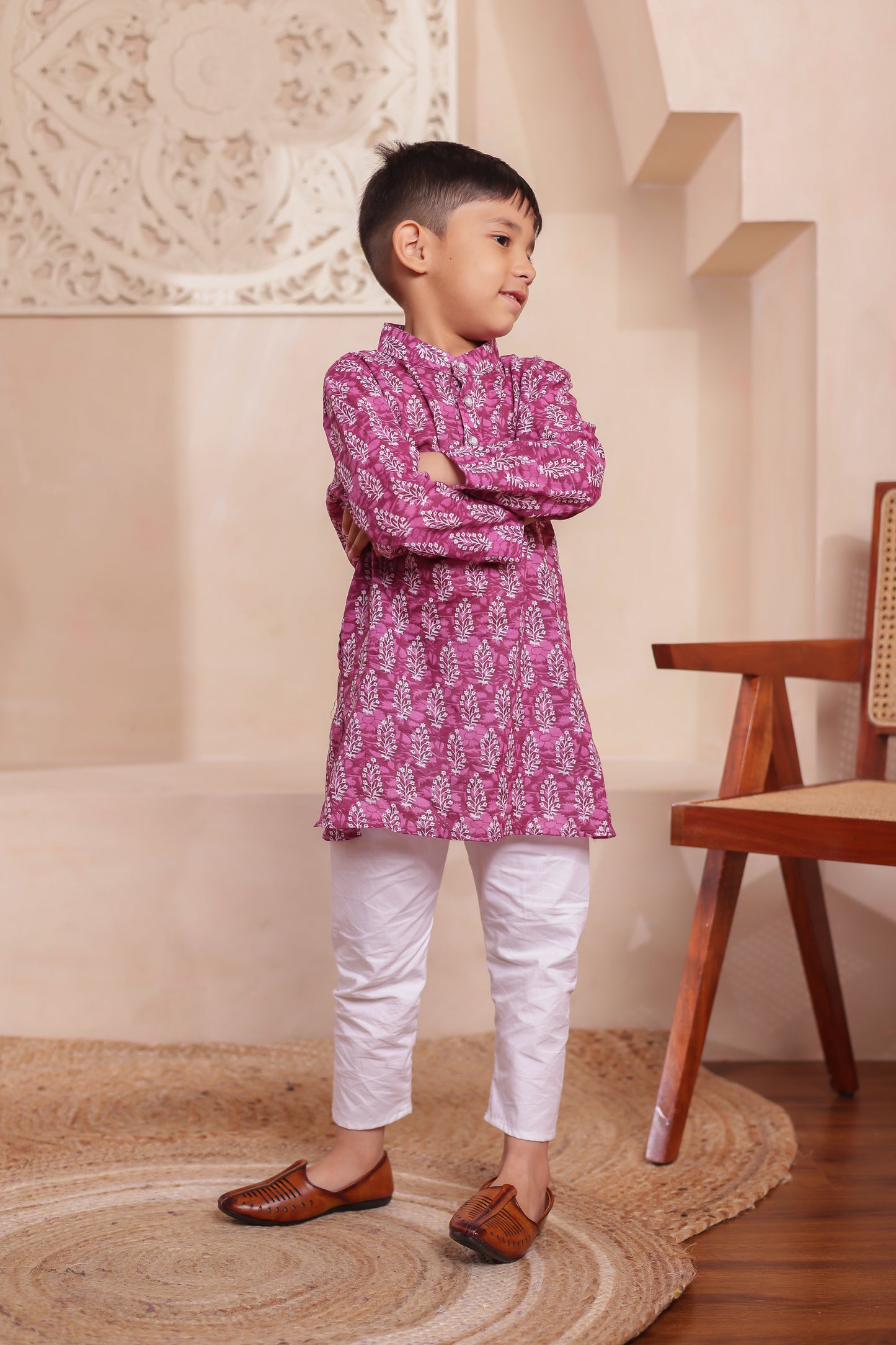 "Lilac Love Boy Kurta Pajama Outfits