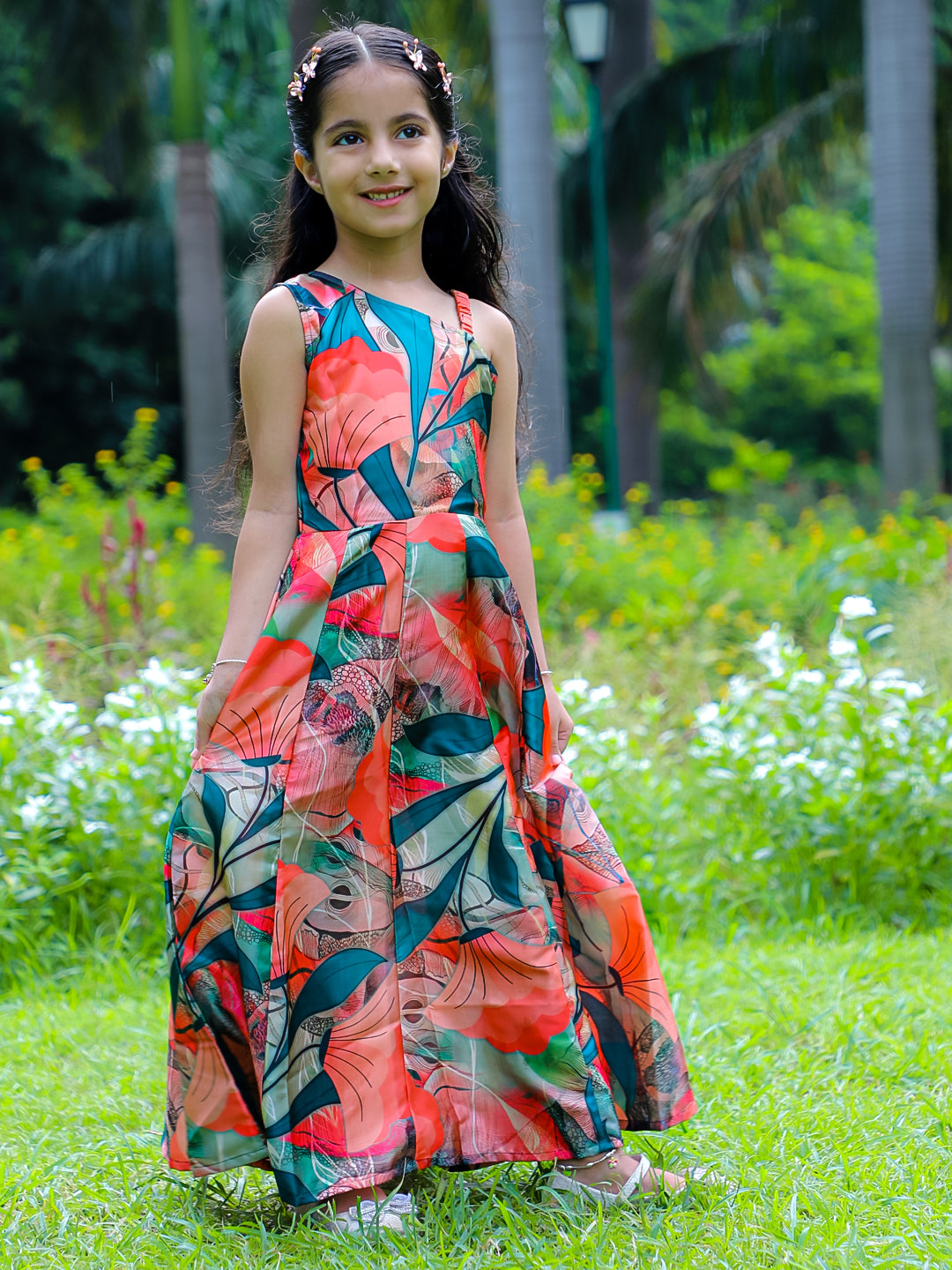Stuffie Land One Shoulder Gown for Girls