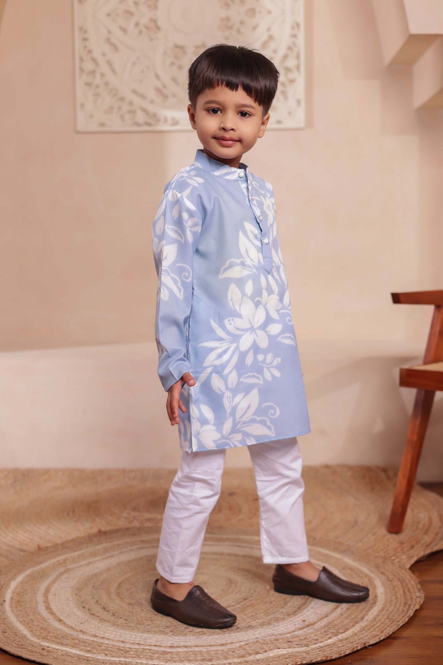 β Vibrant Floral Edition" | Boys kurta pajama Outfits
