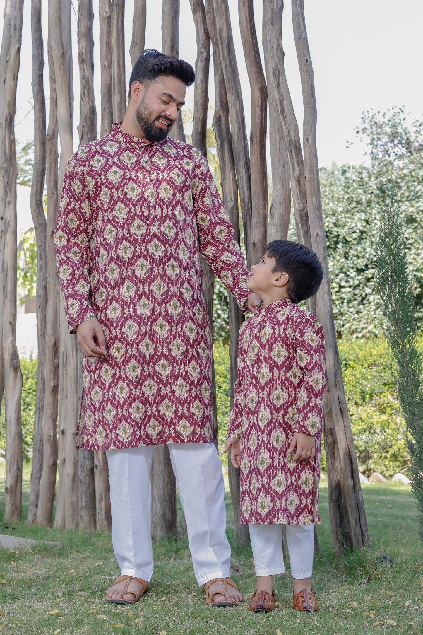 Cotton Son & Father Kurta Pajama Combo set