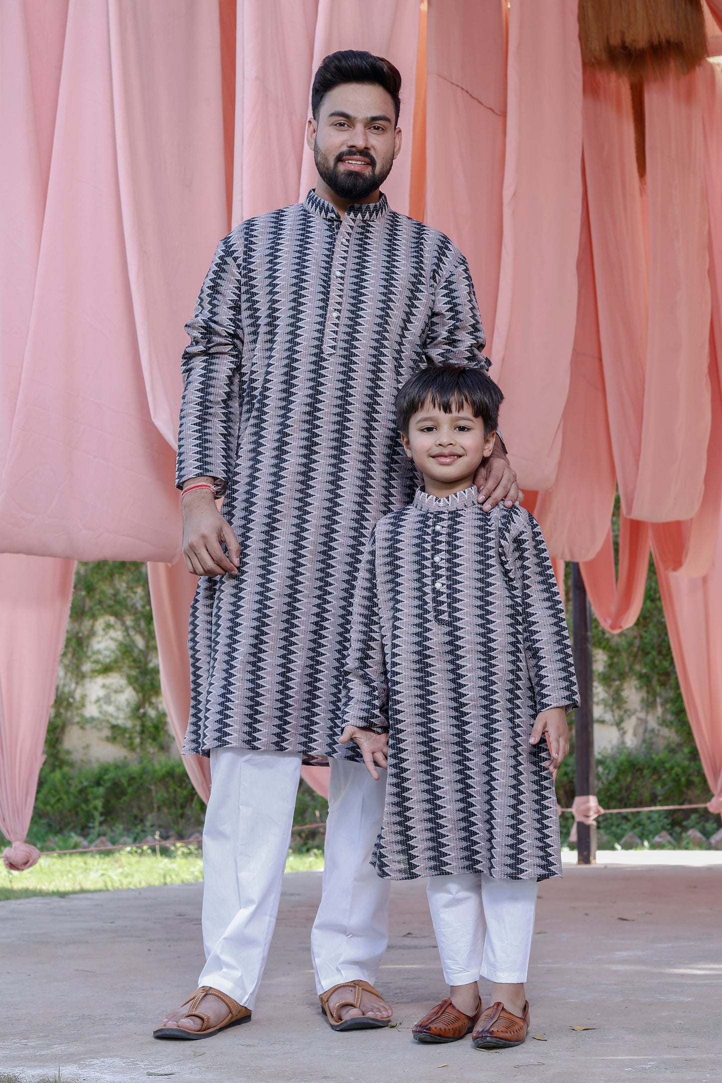 Cotton Son & Father Kurta Pajama Combo set