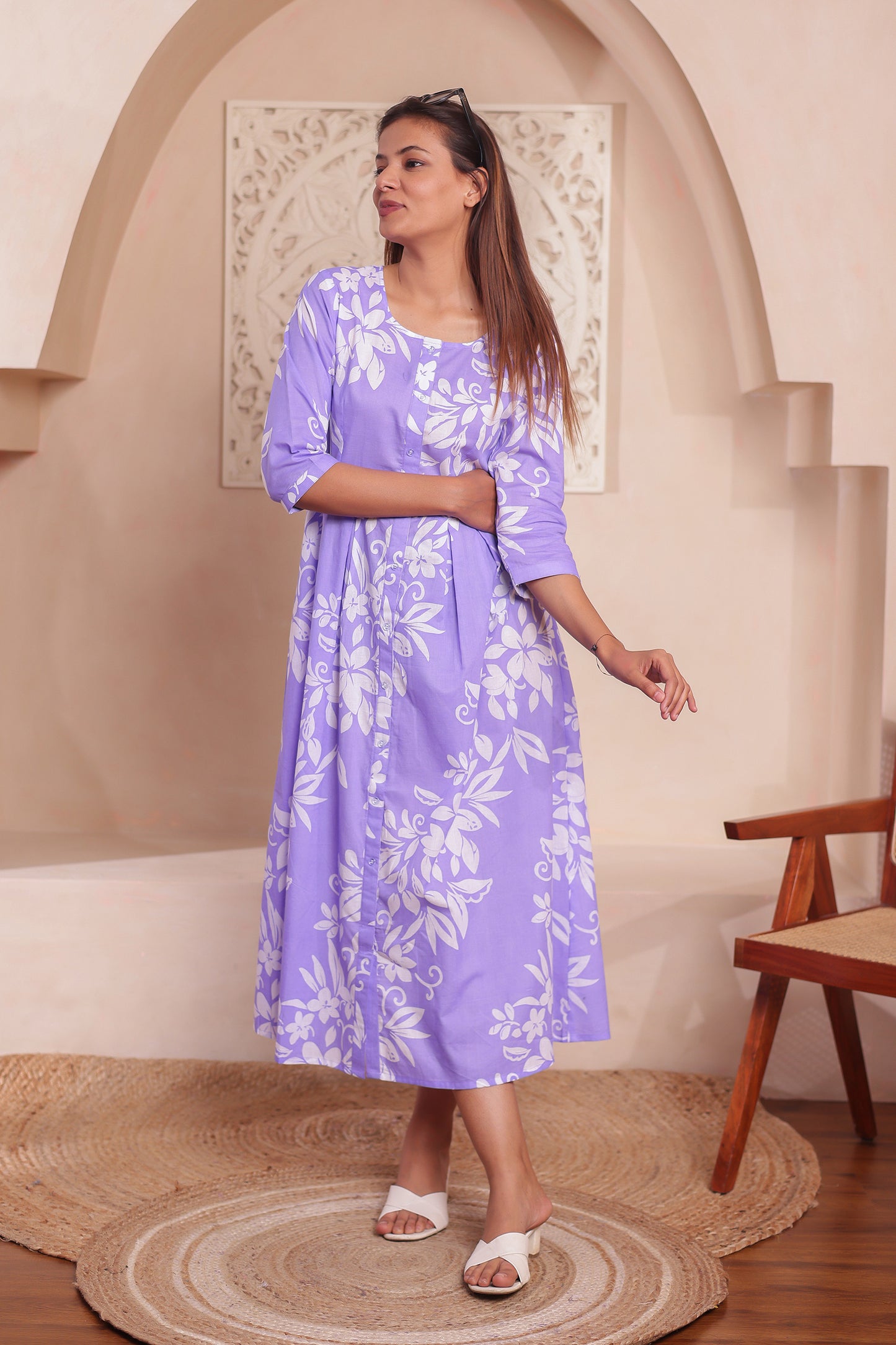 Lavender Harmony Women Dress