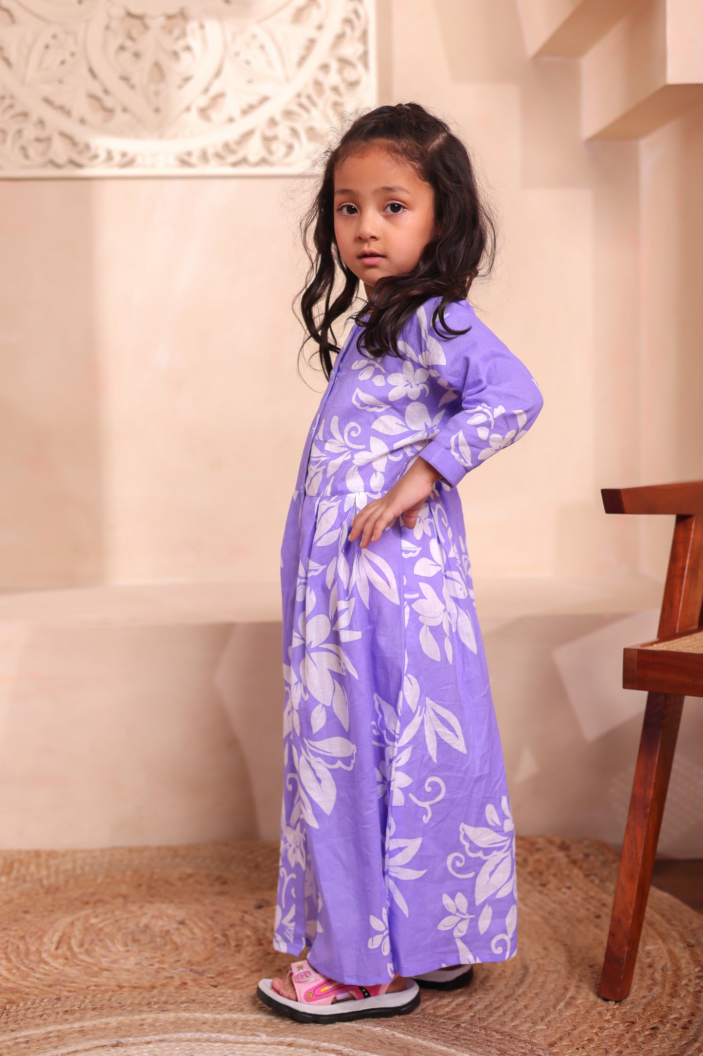 "Lavender Harmony | Girl dress Outfits