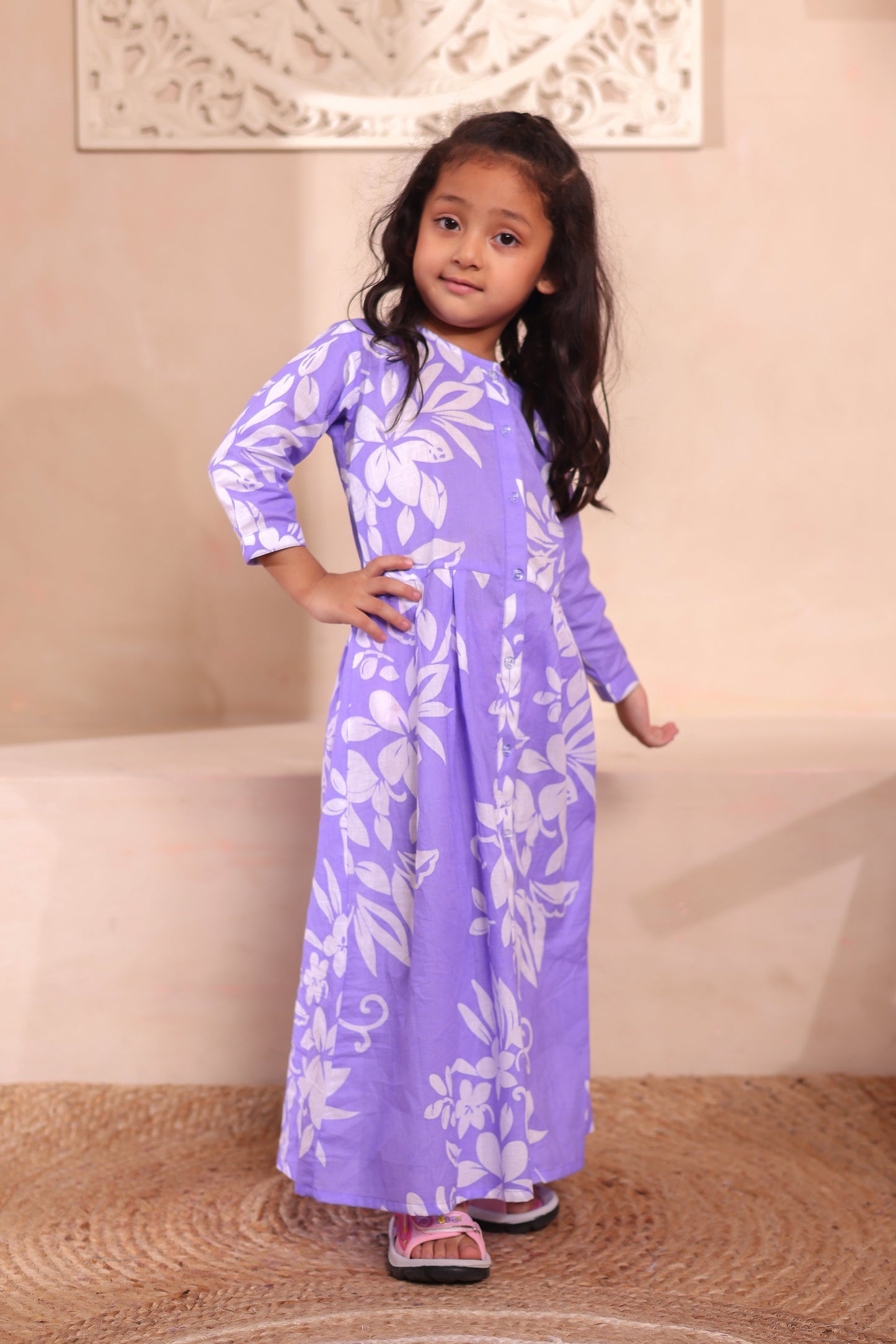 "Lavender Harmony | Girl dress Outfits