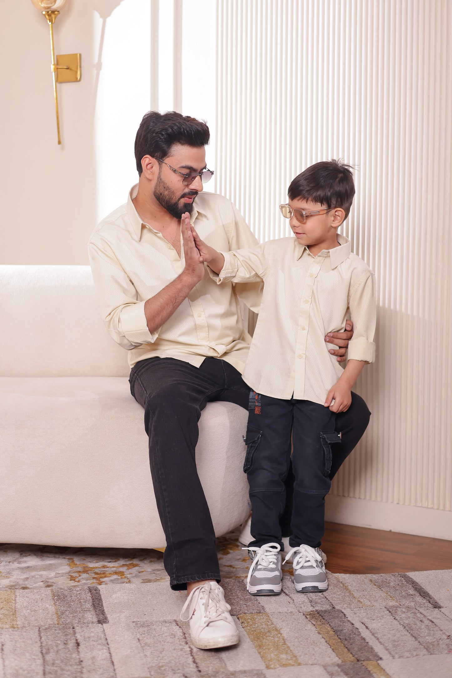 Cotton Blend shirt for Father & son combos