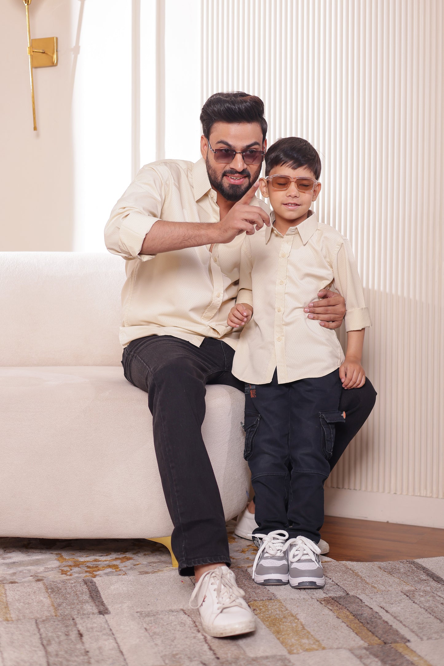 Cotton Blend shirt for Father & son combos