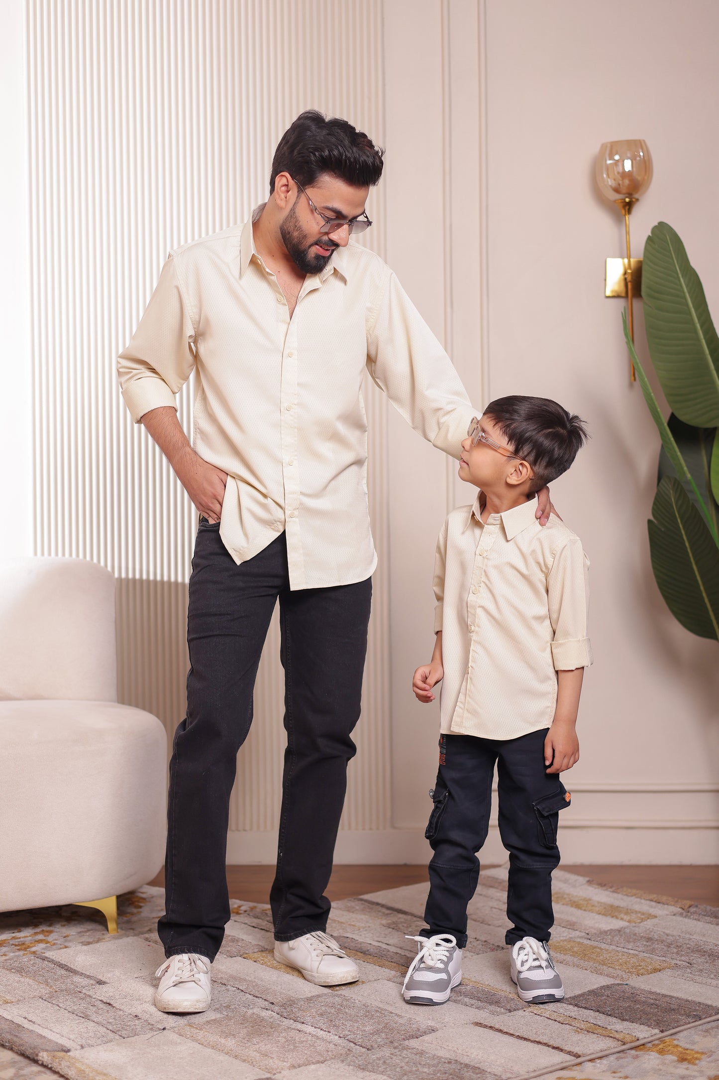 Cotton Blend shirt for Father & son combos