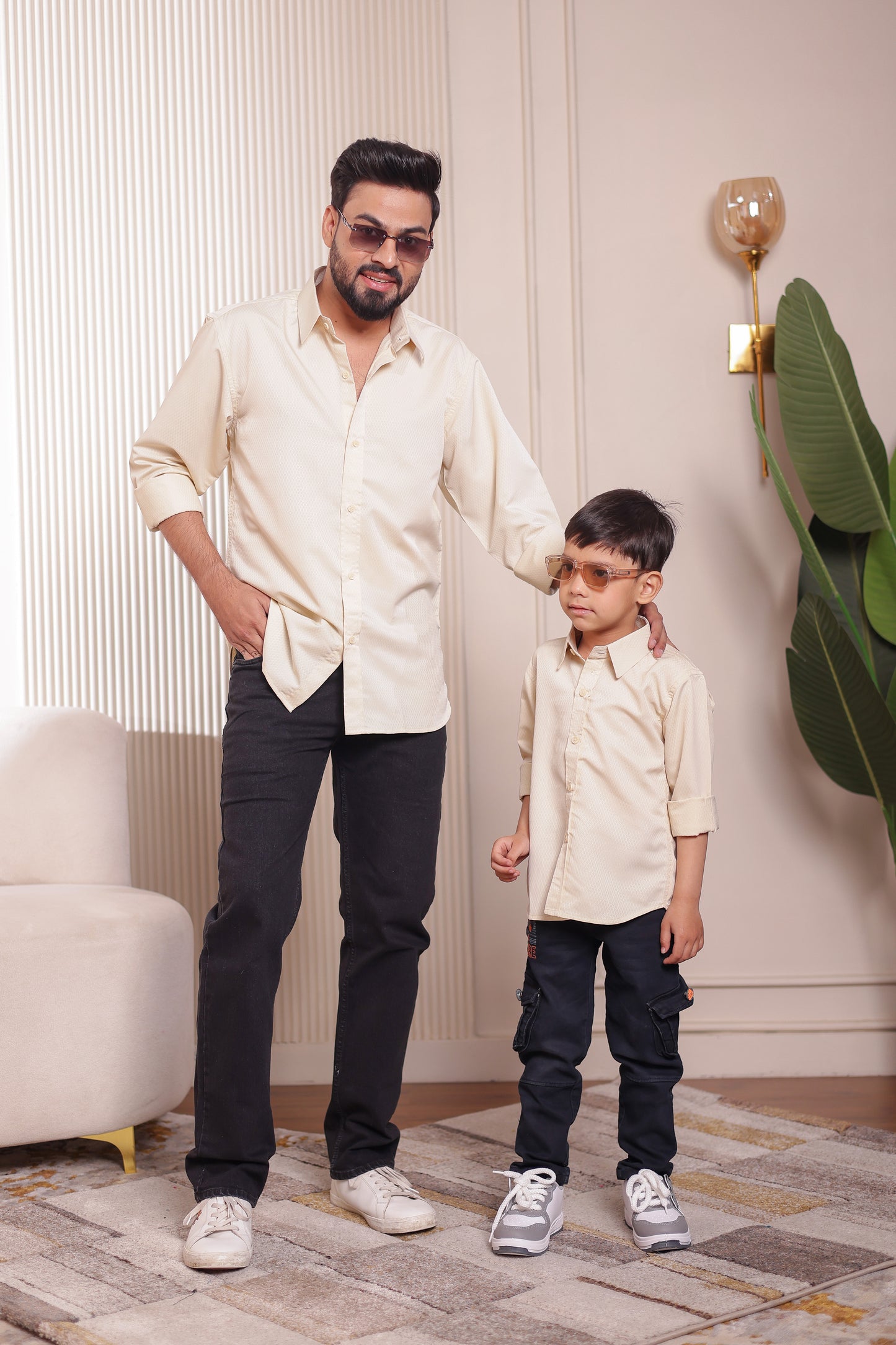 Cotton Blend shirt for Father & son combos