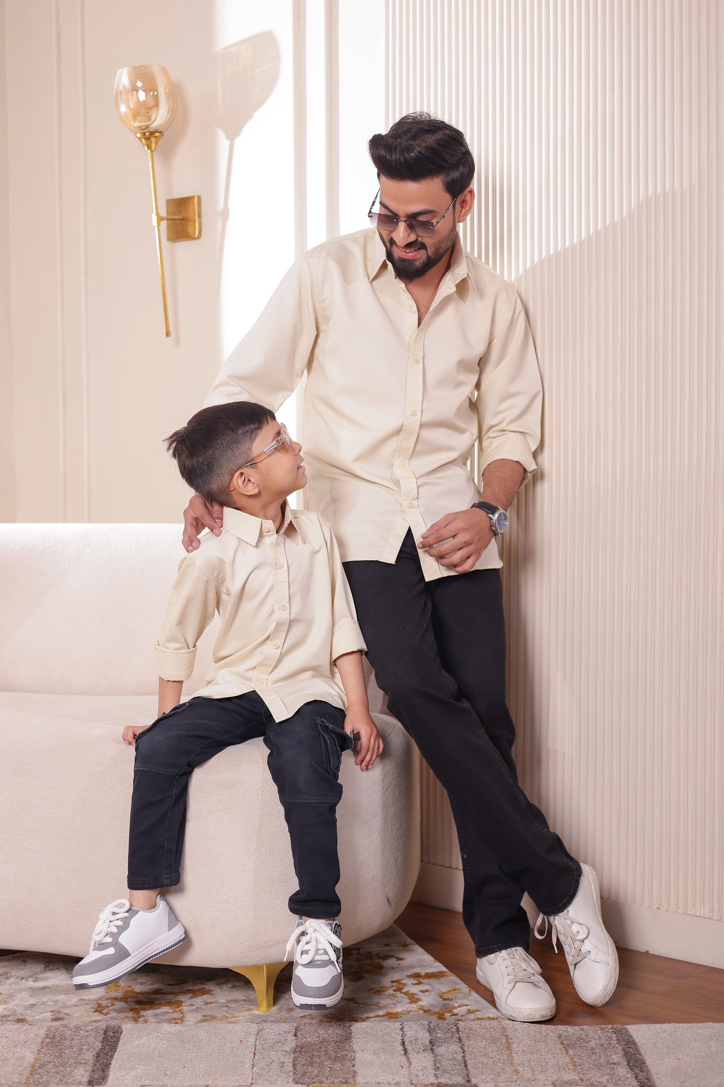 Cotton Blend shirt for Father & son combos