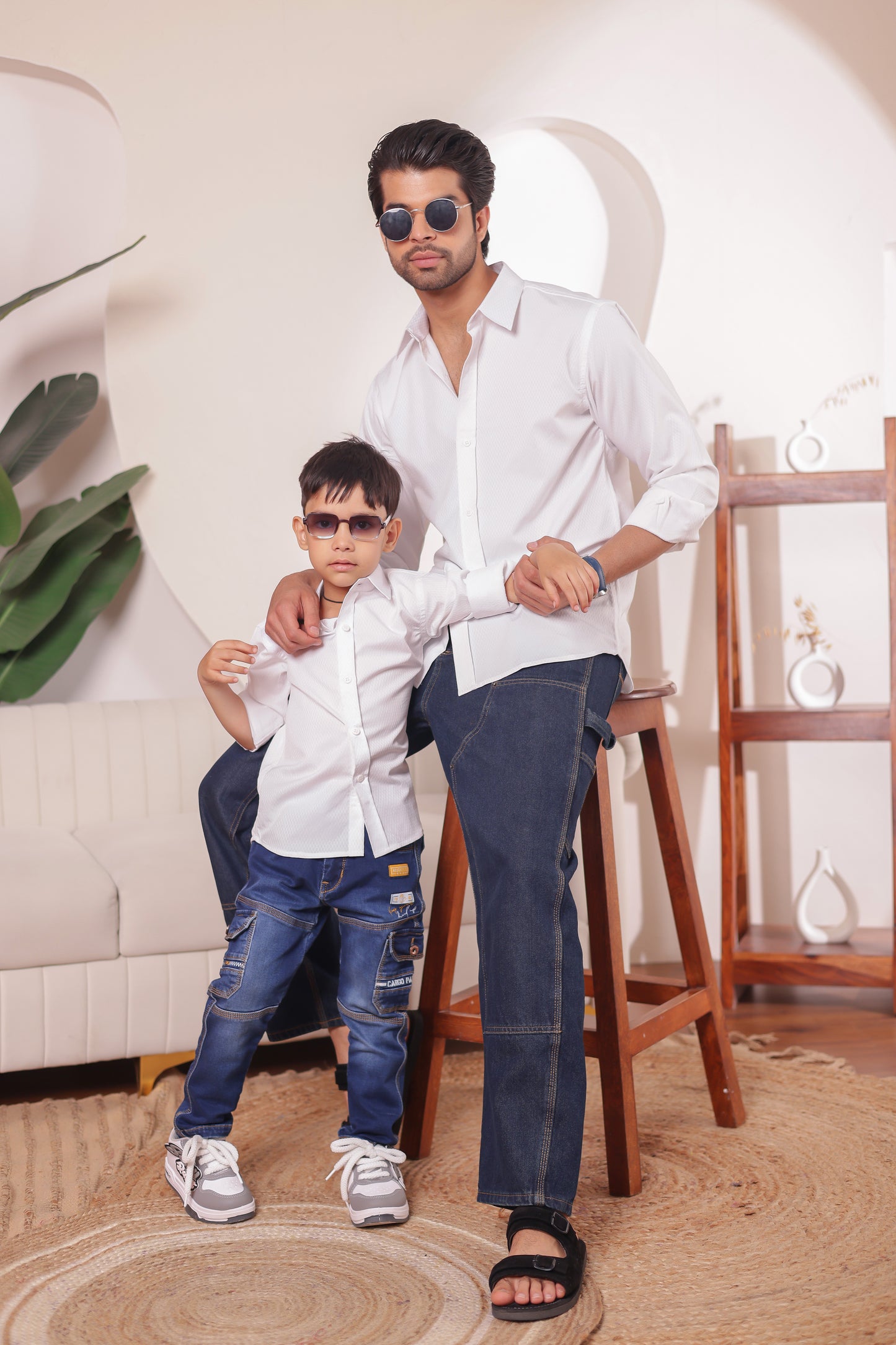 Cotton Blend shirt for Father & son combos