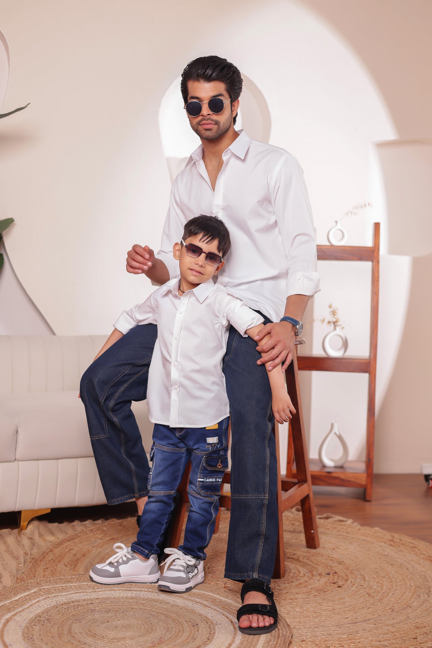 Cotton Blend shirt for Father & son combos