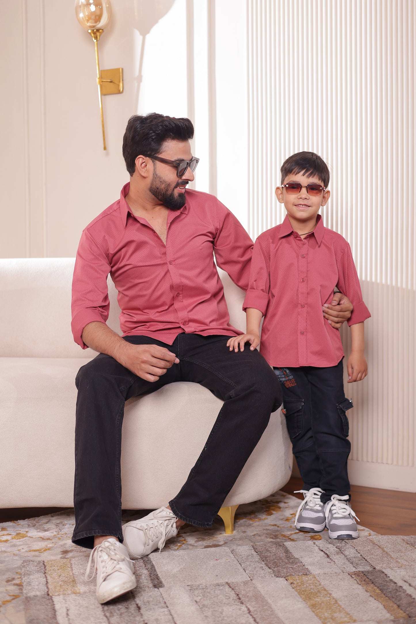 Cotton Blend shirt for Father & son combos