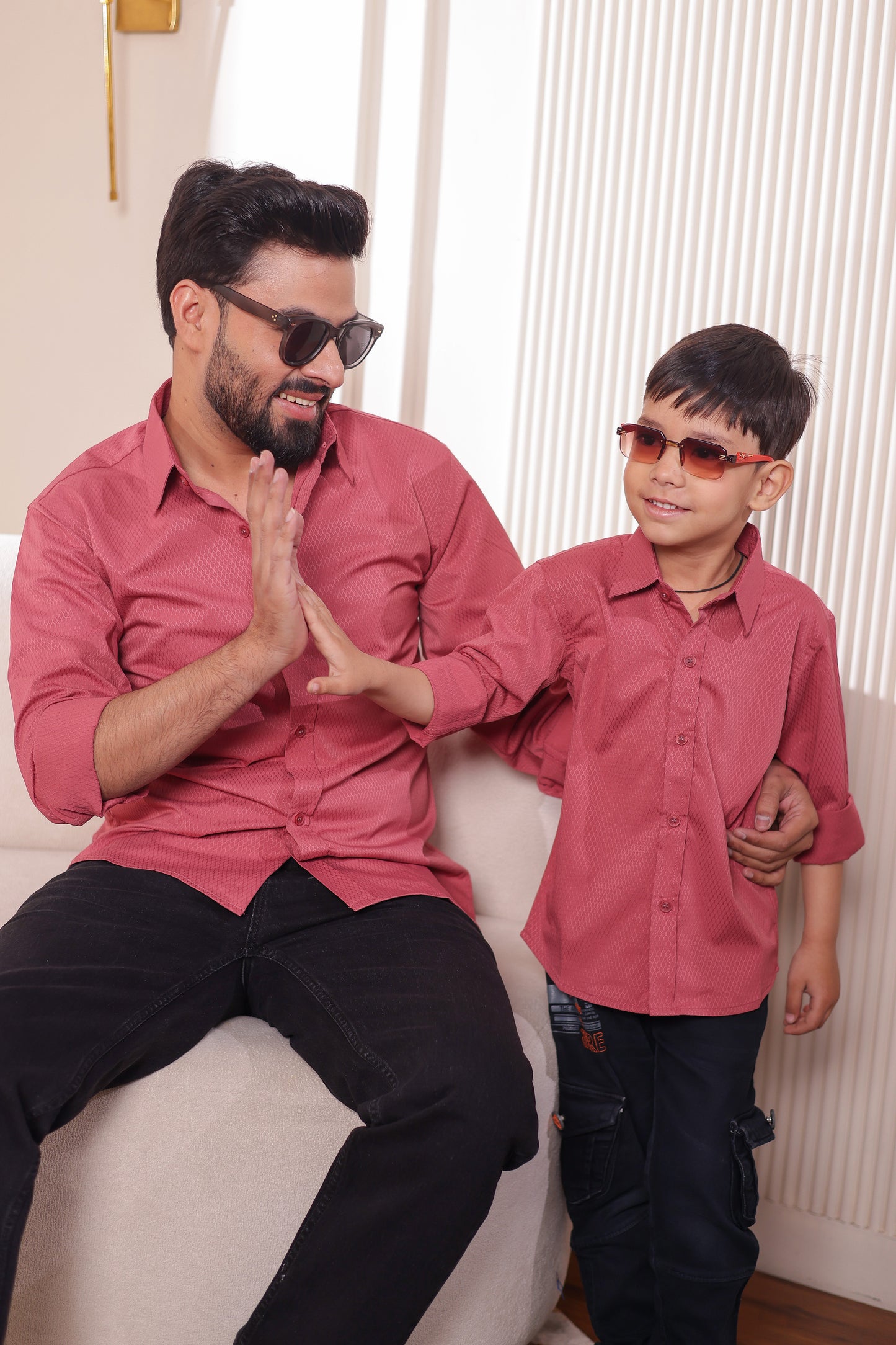 Cotton Blend shirt for Father & son combos