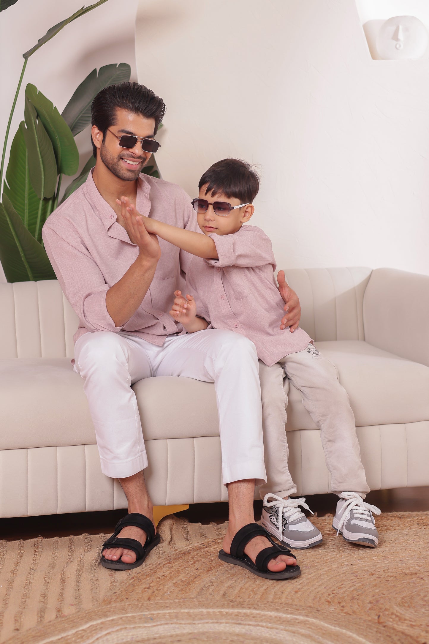 Linen shirt for Father & son combos