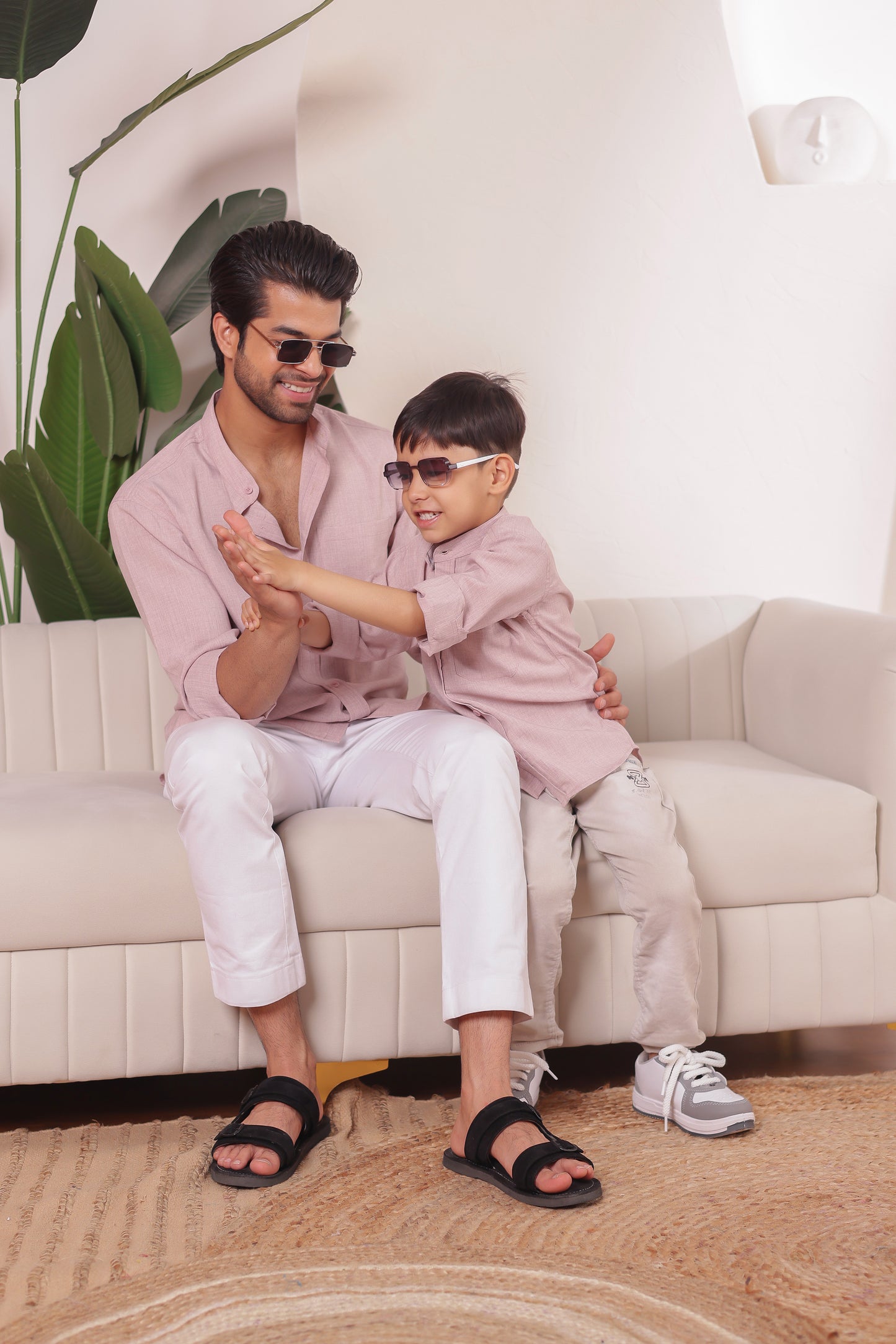 Linen shirt for Father & son combos
