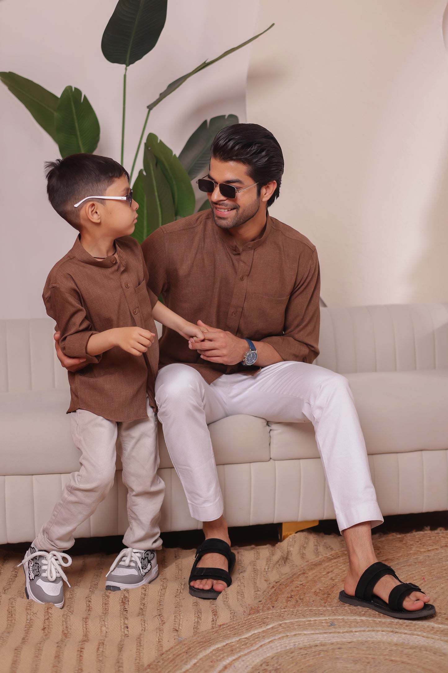 Linen shirt for Father & son combos