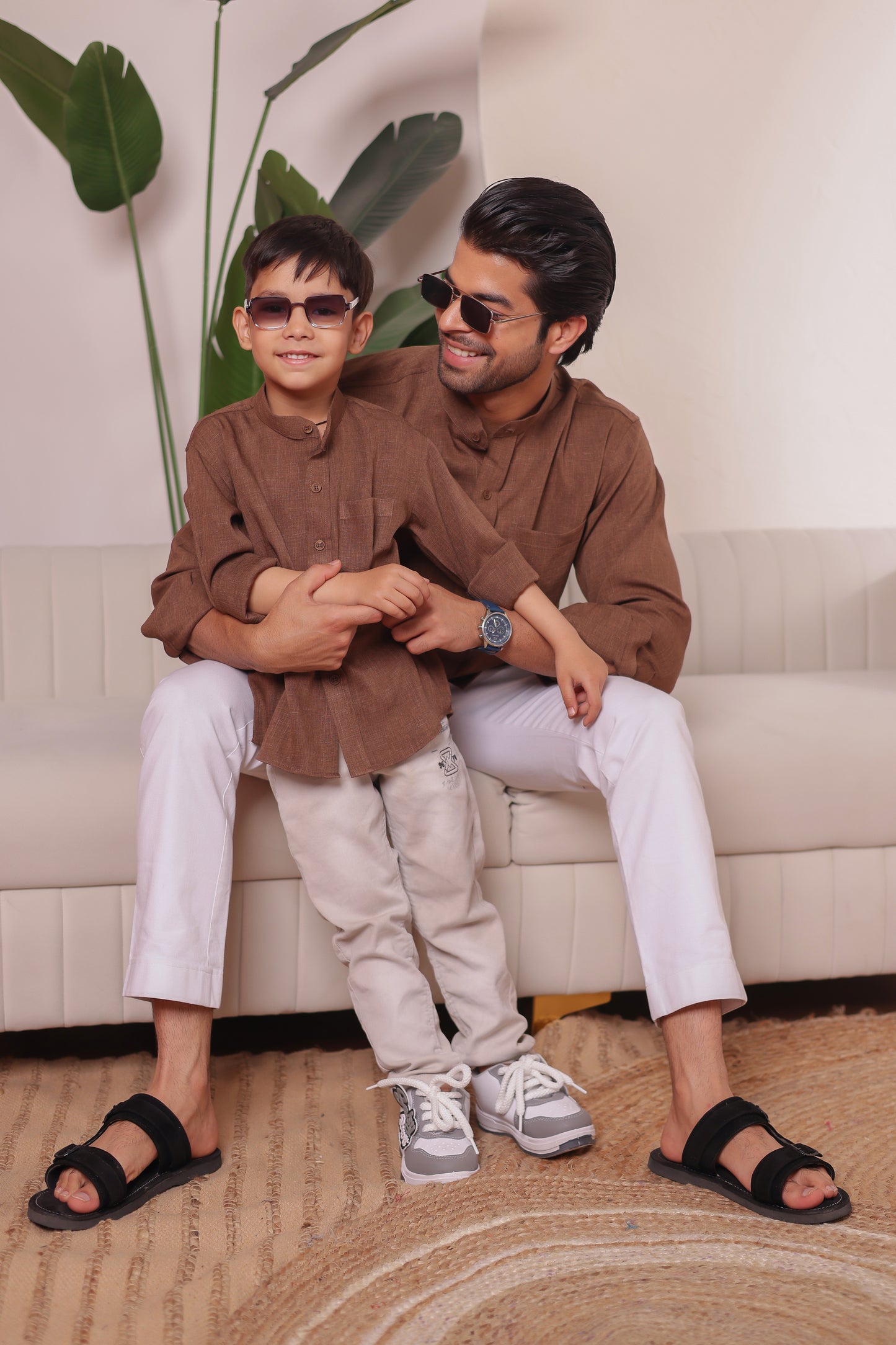 Linen shirt for Father & son combos