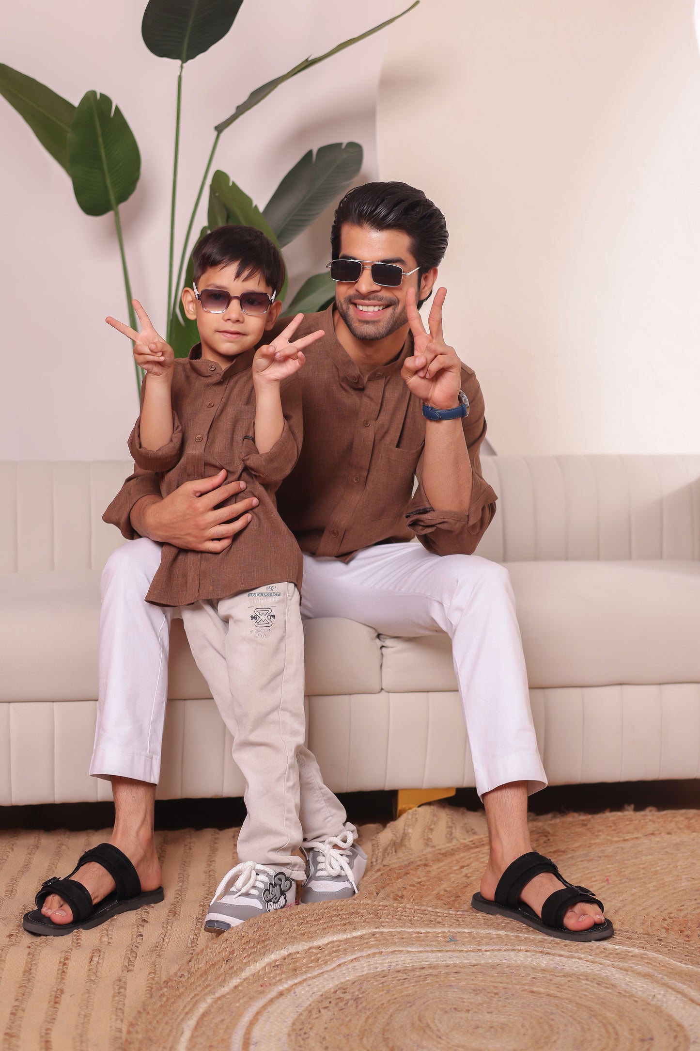 Linen shirt for Father & son combos