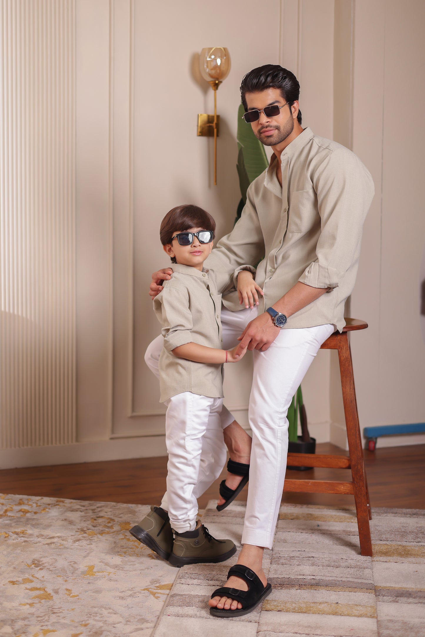 Linen shirt for Father & son combos
