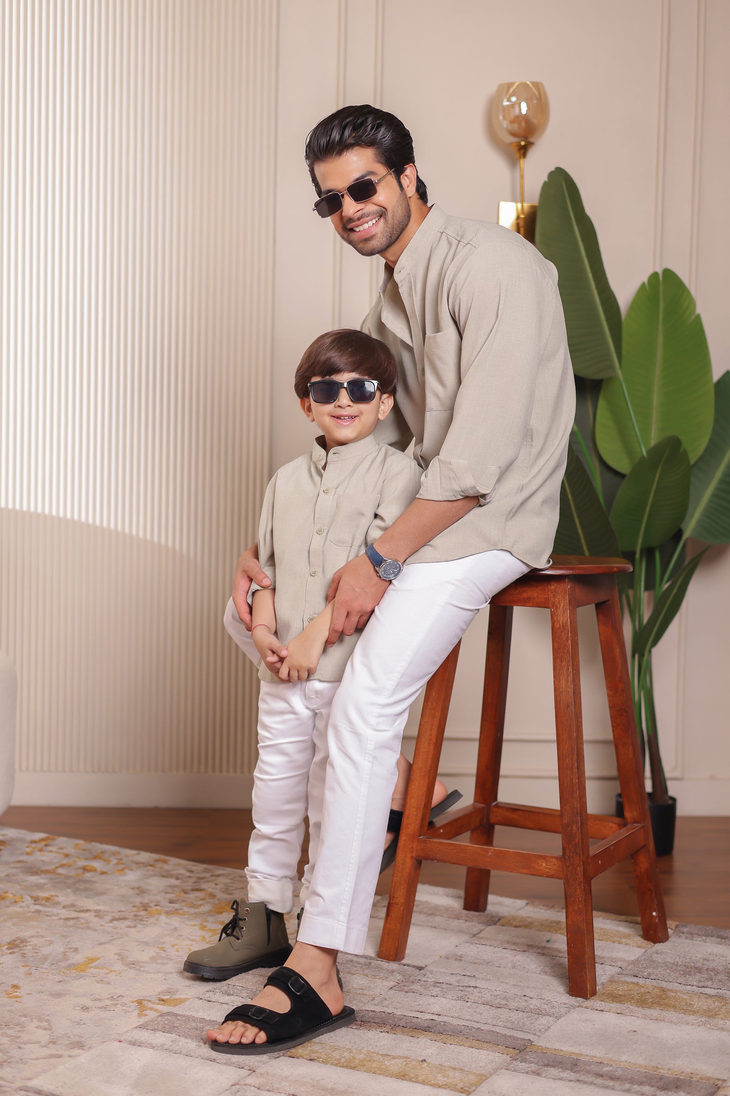 Linen shirt for Father & son combos