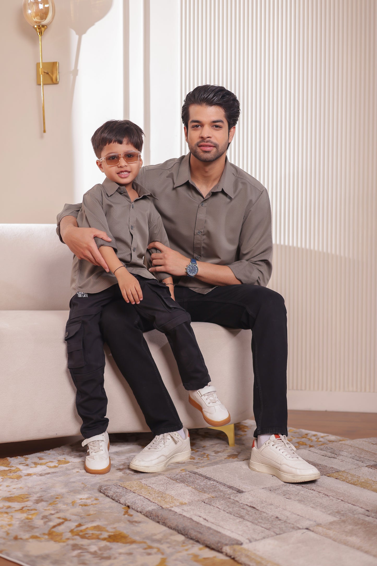 Cotton Blend shirt for Father & son combos