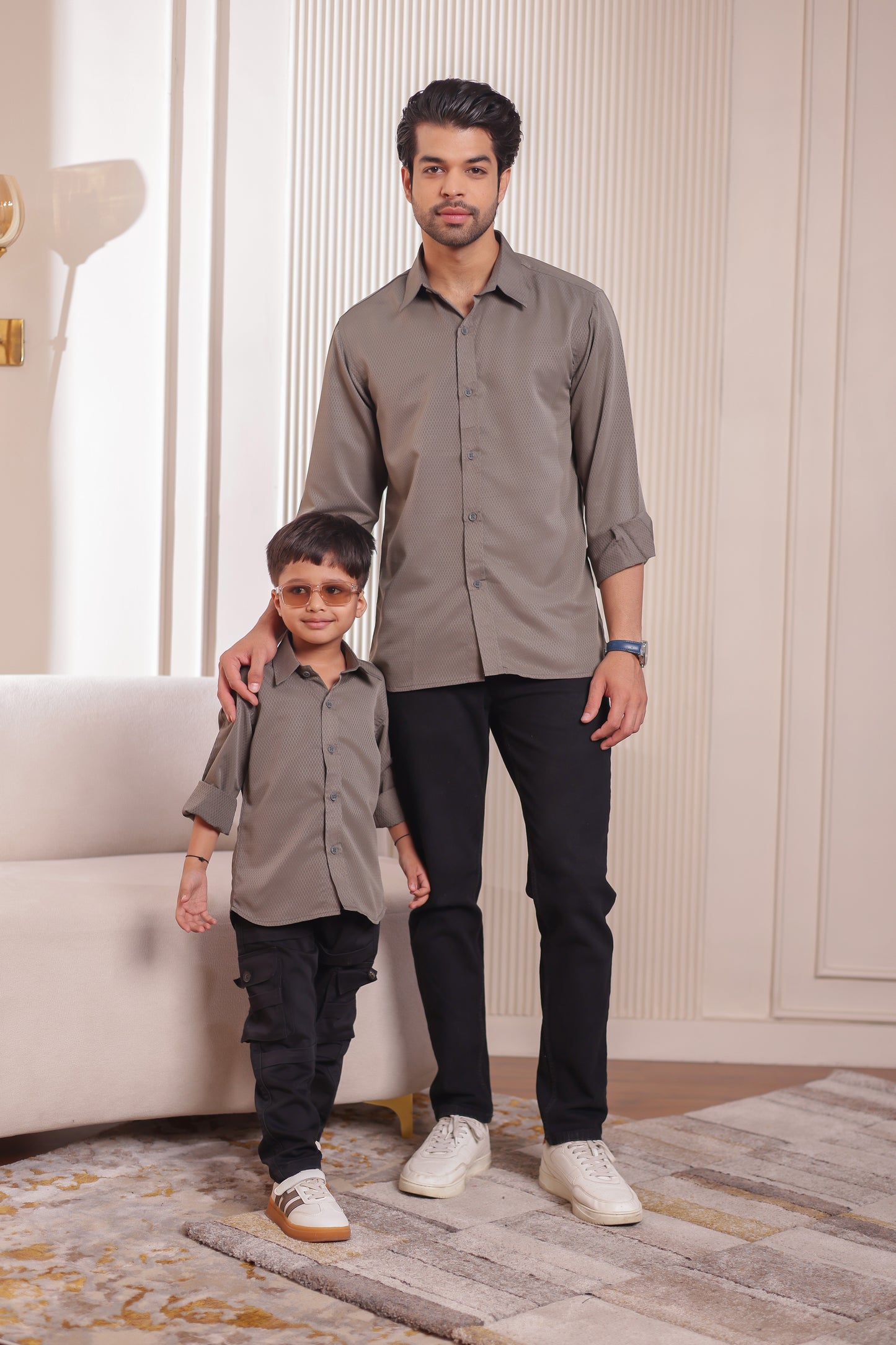 Cotton Blend shirt for Father & son combos
