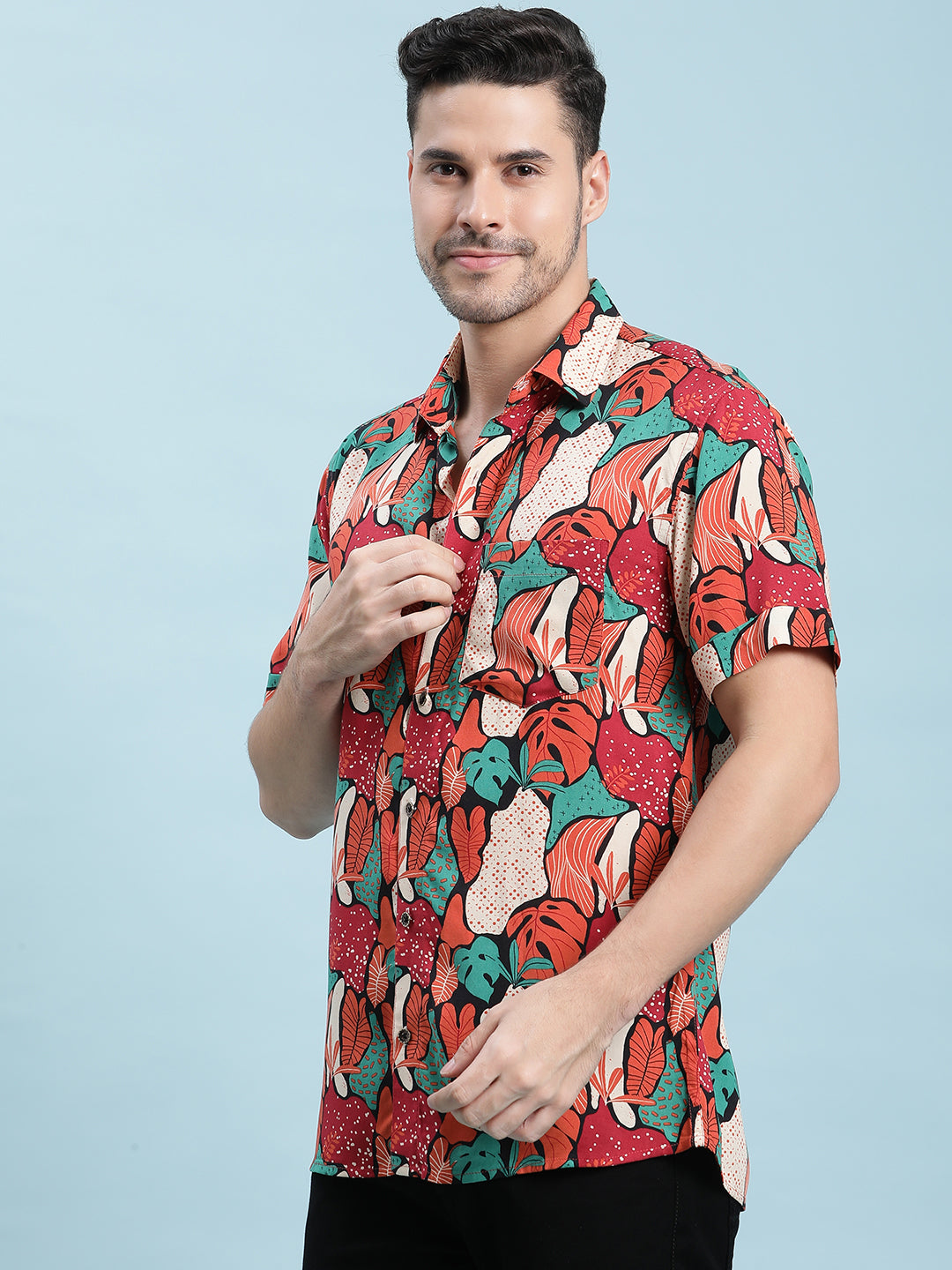 Printed Cotton Casual Shirt For Men