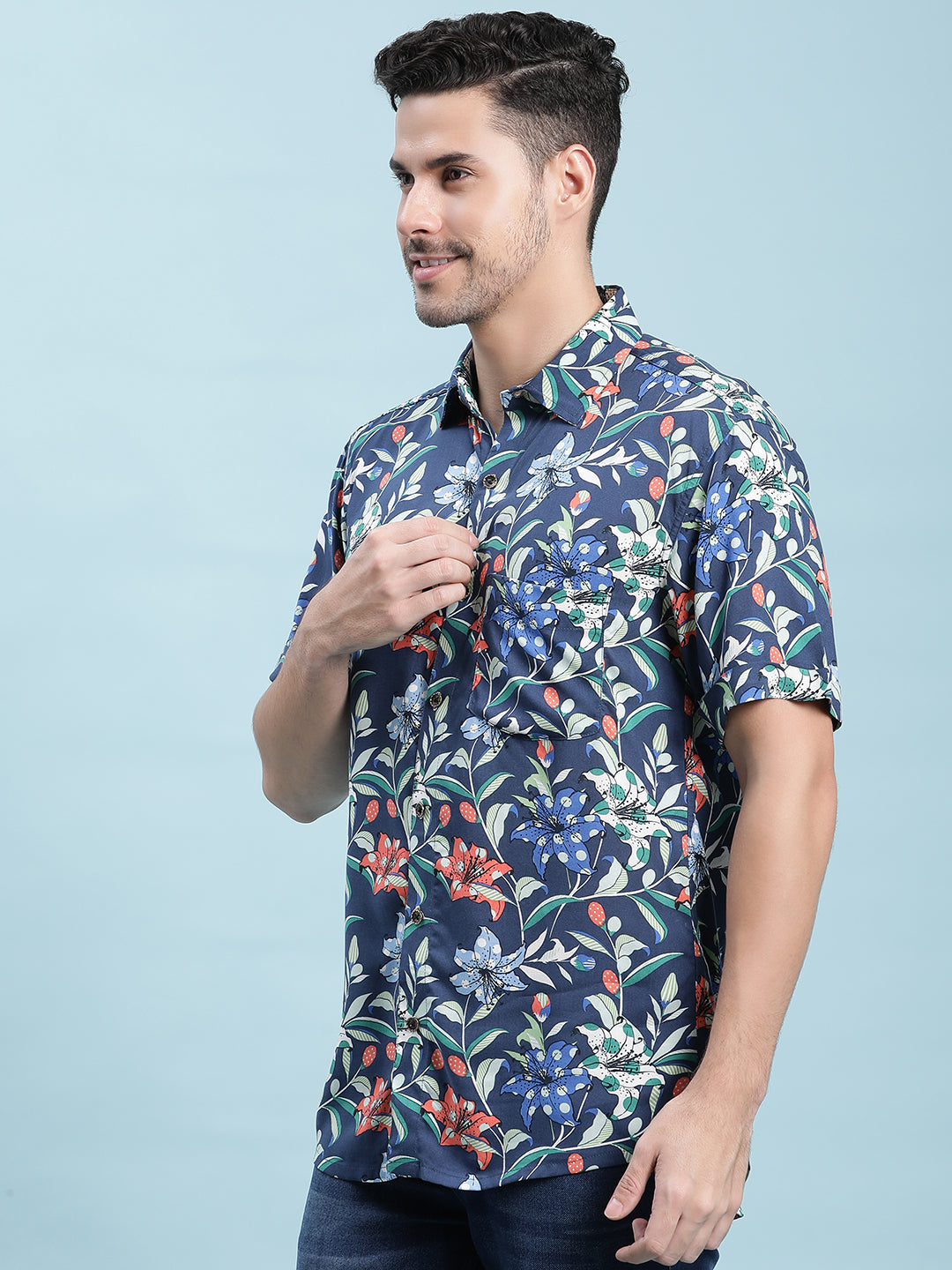 Printed Cotton Casual Shirt For Men