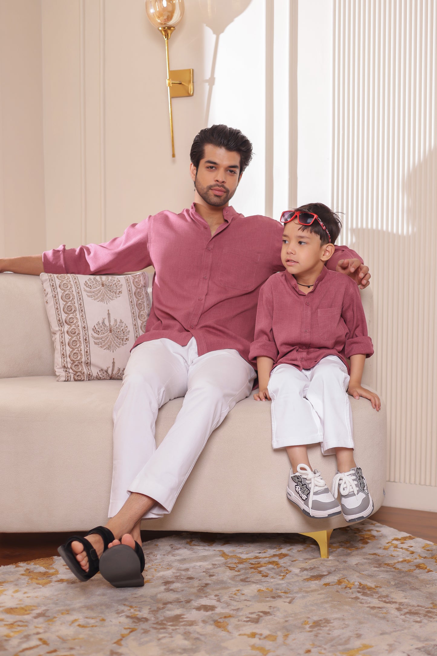 Linen shirt for Father & son combos