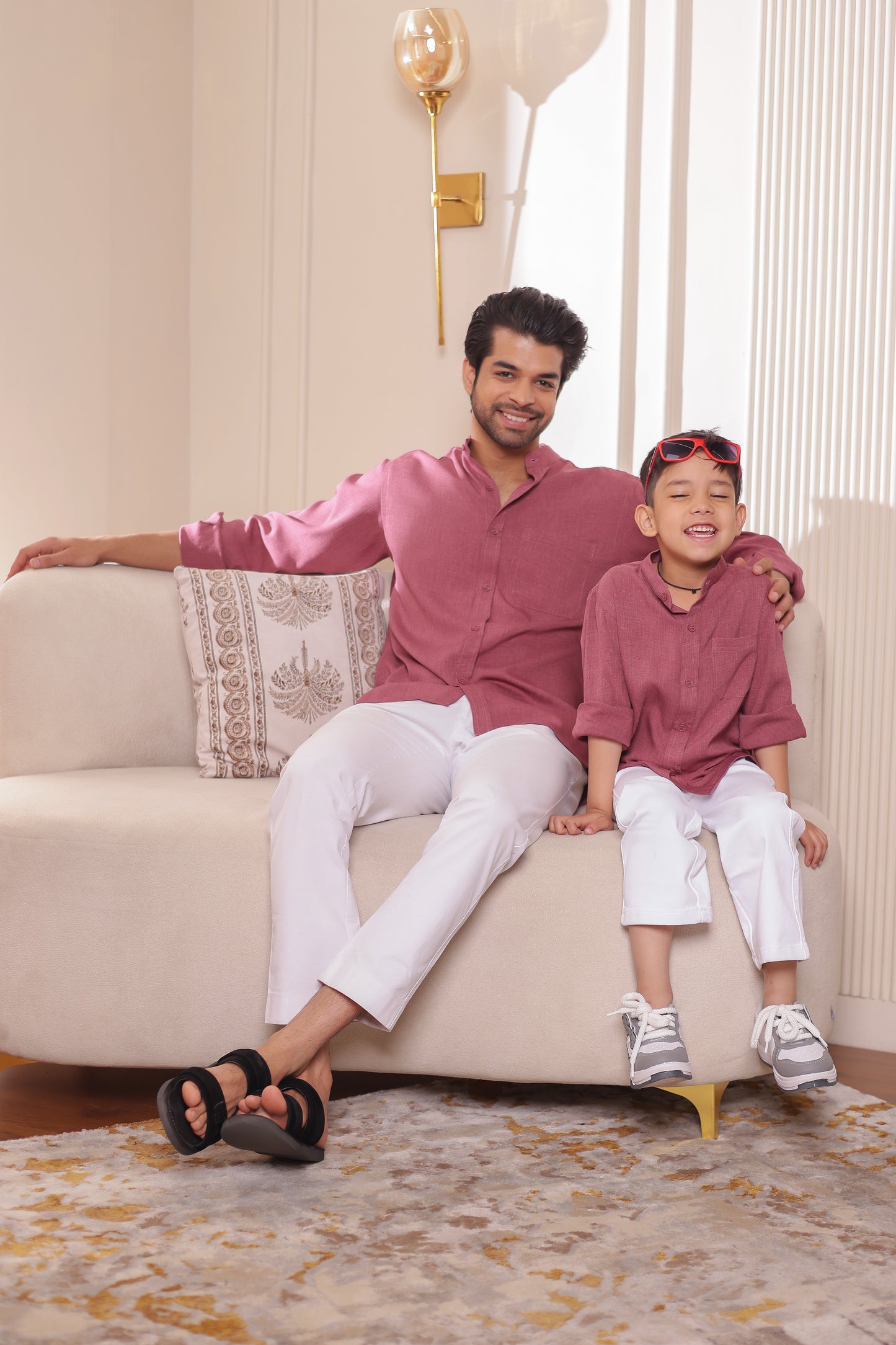 Linen shirt for Father & son combos