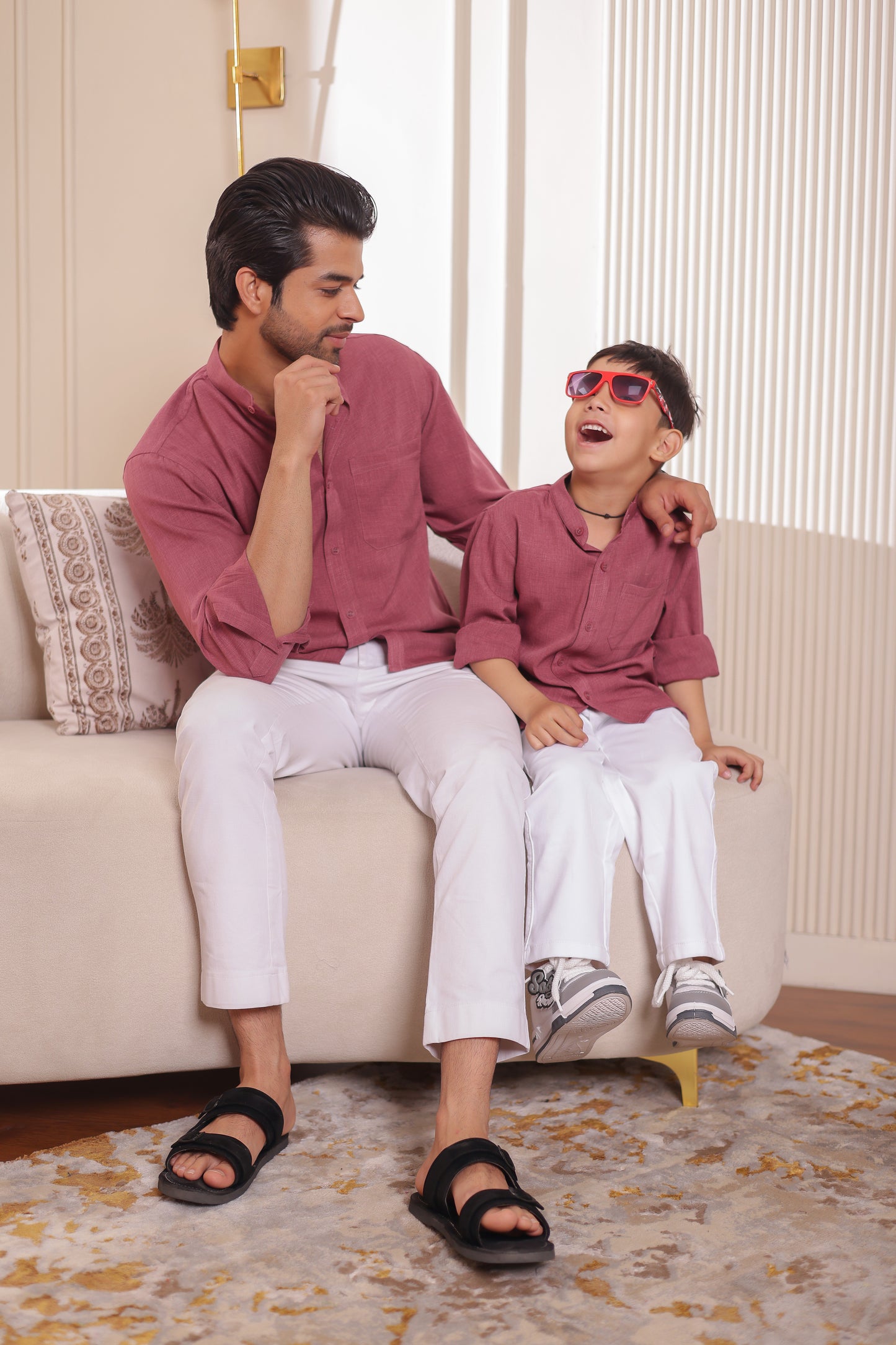 Linen shirt for Father & son combos