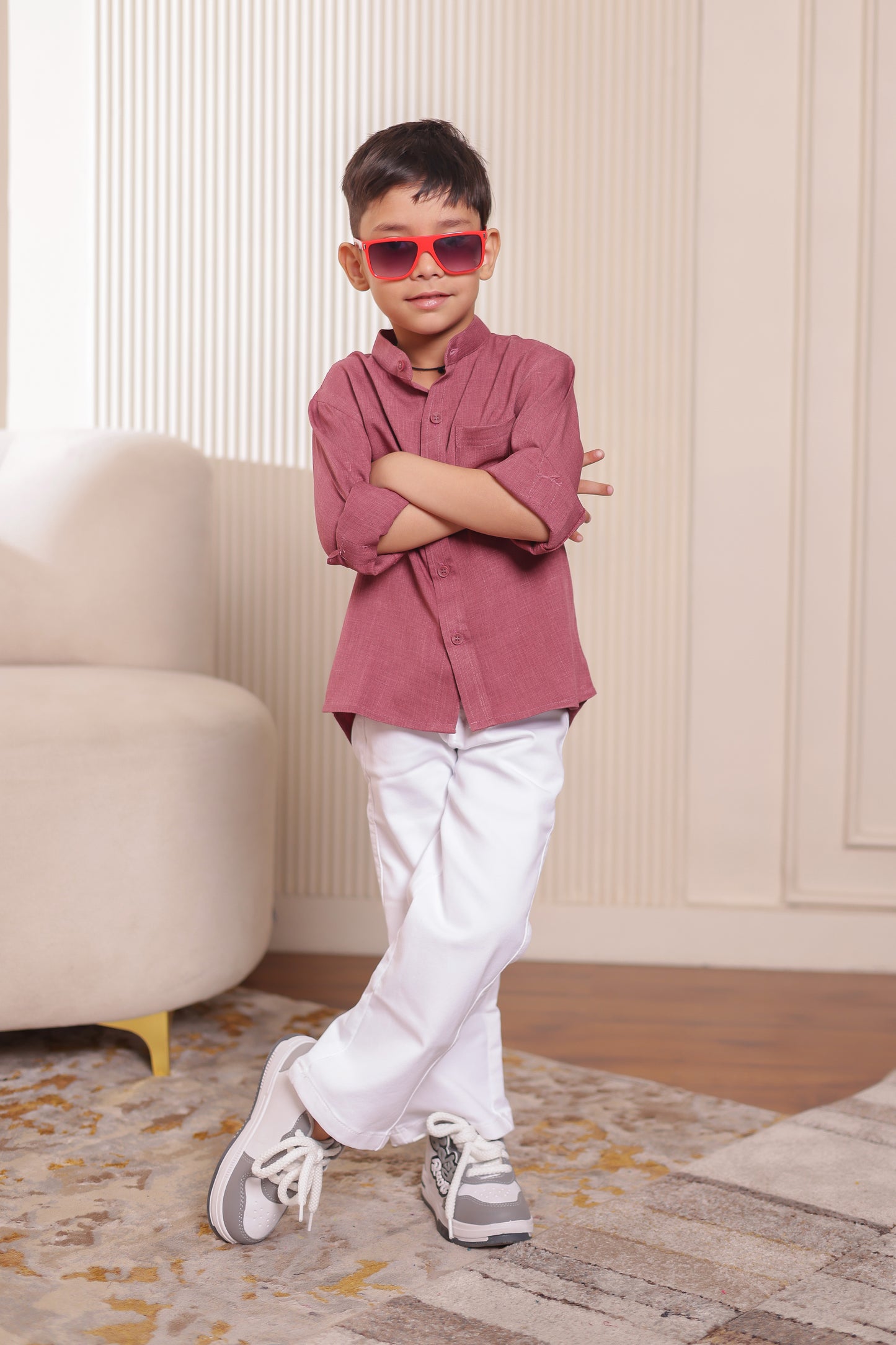 Linen shirt for Father & son combos