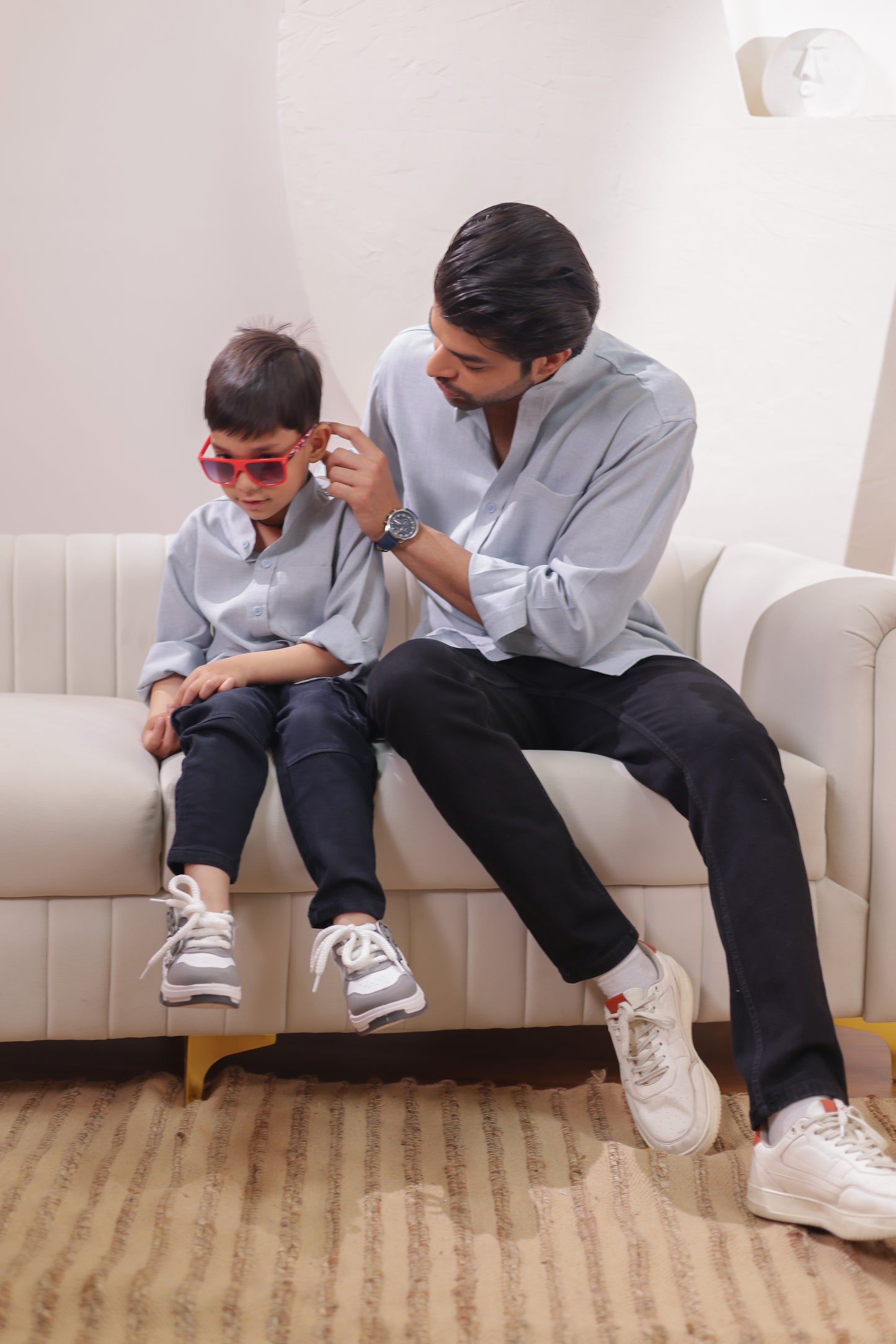 Linen shirt for Father & son combos