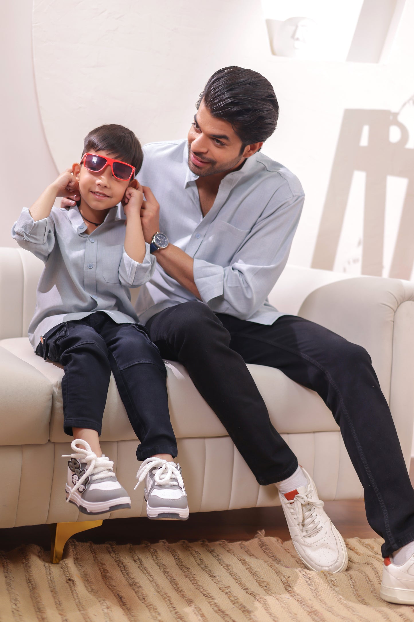 Linen shirt for Father & son combos