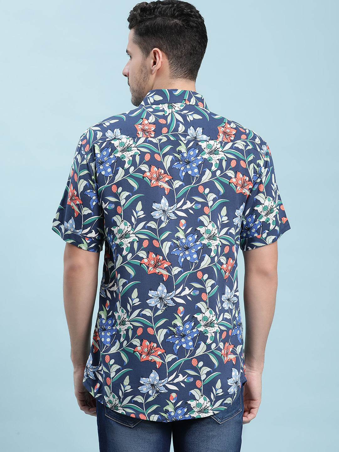 Printed Cotton Casual Shirt For Men