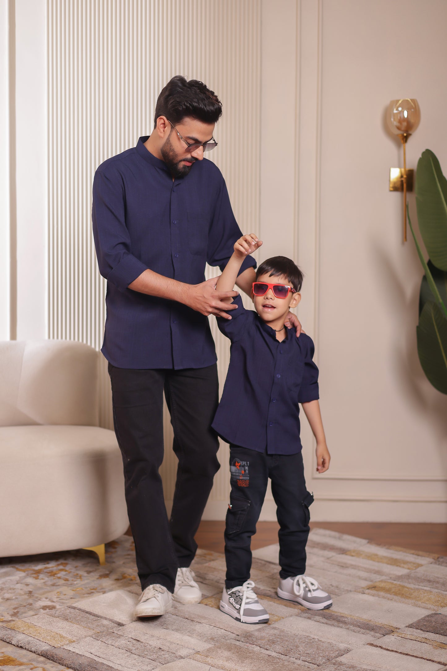 Linen shirt for Father & son combos
