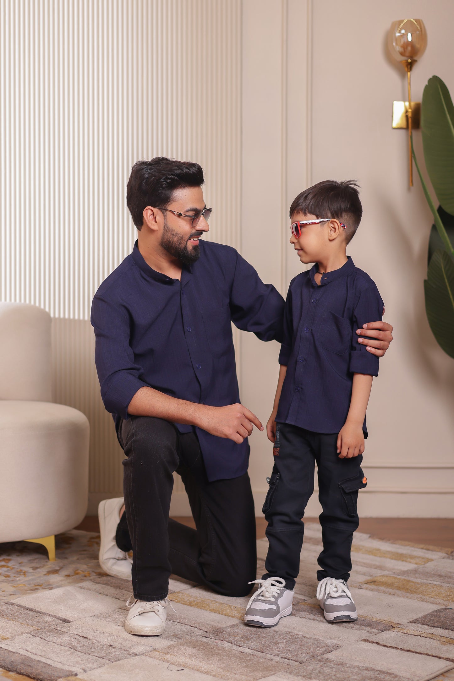 Linen shirt for Father & son combos