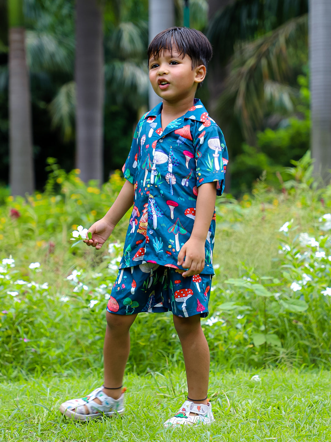 Stuffie Land Printed Boys Co-Ord Set