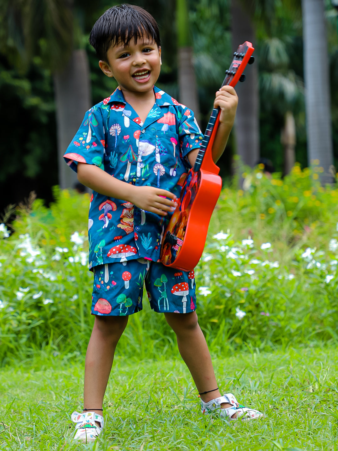Stuffie Land Printed Boys Co-Ord Set