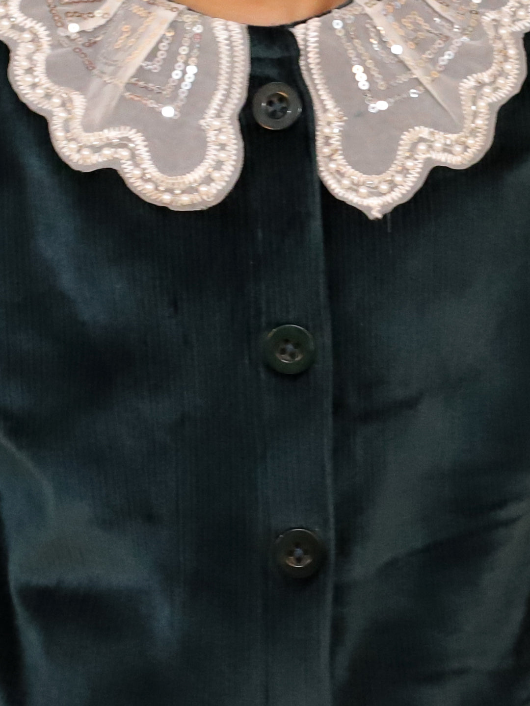 Stuffie Land stylish Net Collar Co-Ord Set