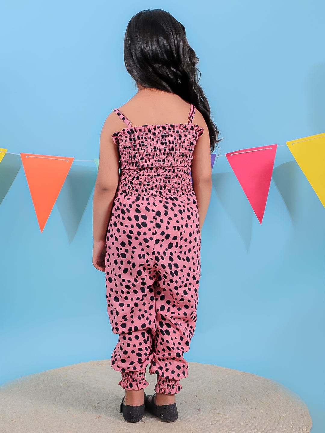 Tiger Print Jumpsuit for Girls