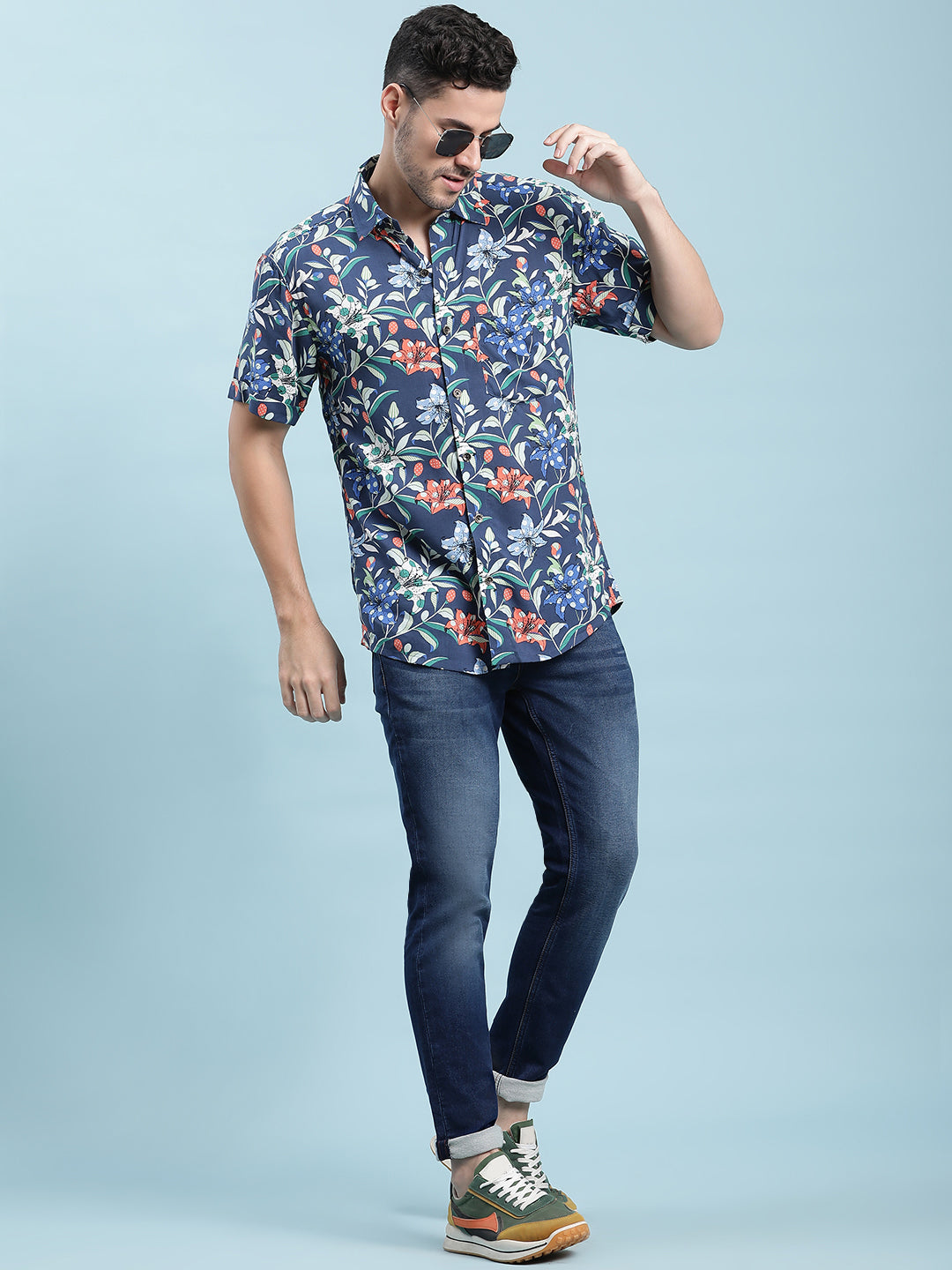 Printed Cotton Casual Shirt For Men