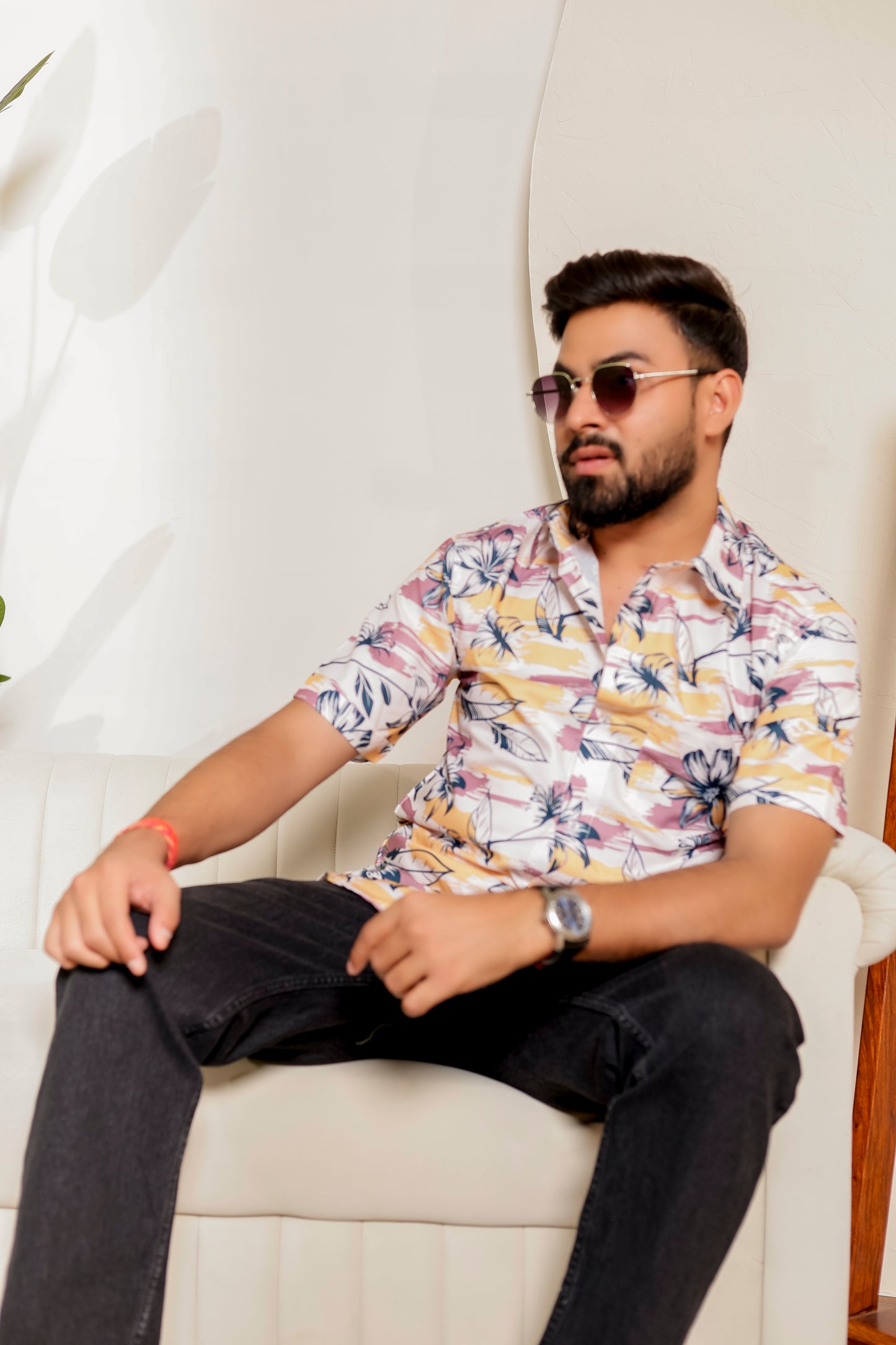 Pastel Palm | Father-Son Matching Shirt Combo