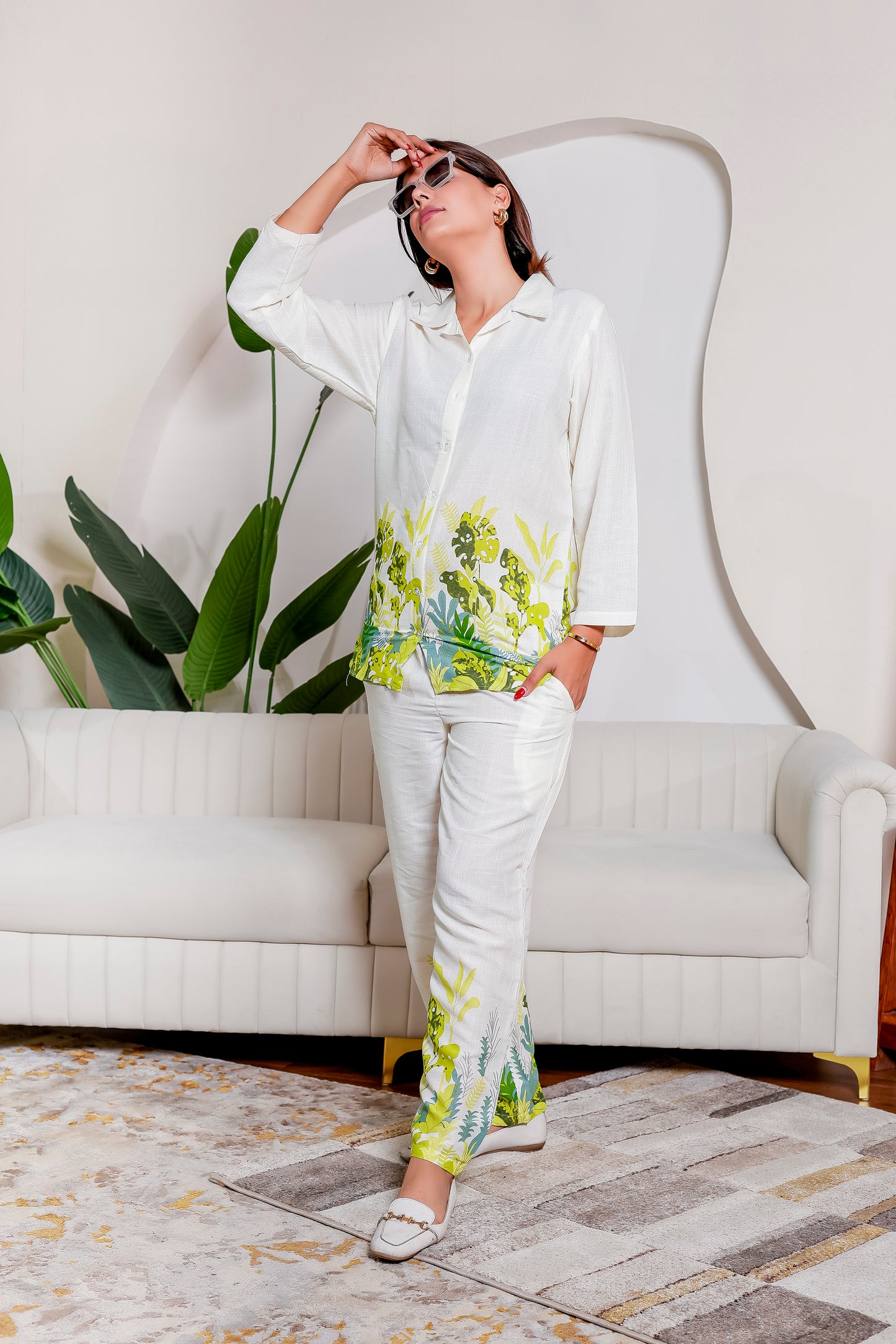 🌿 Verdant Vibe Family Look |Womens Co-ord set