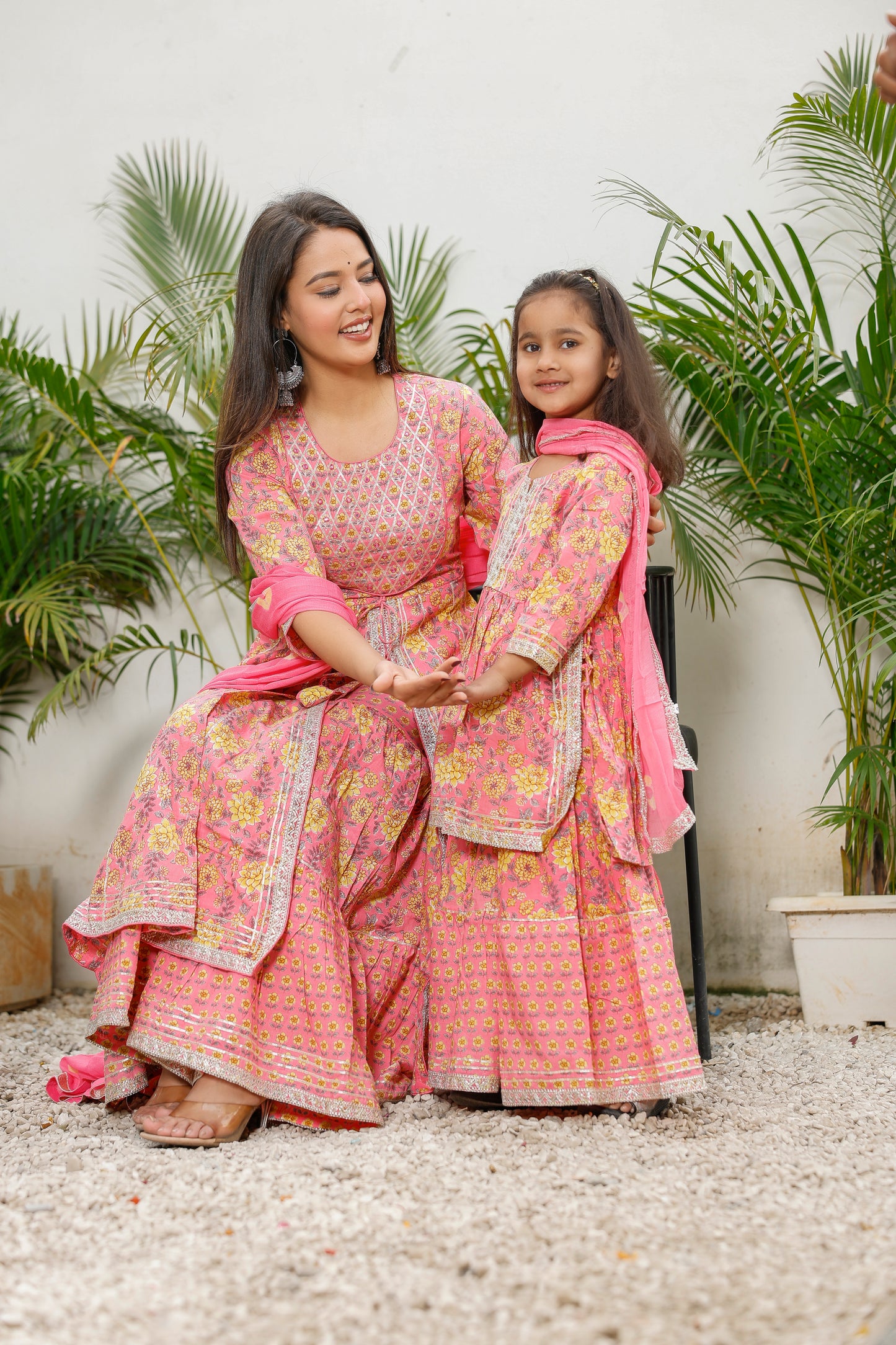 Mother Daughter Sharara Set