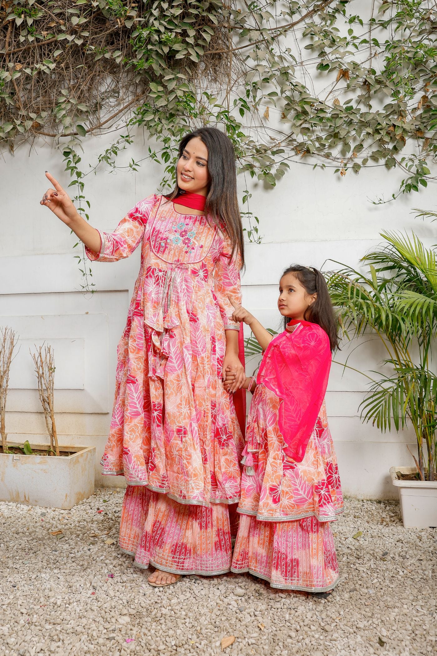 Mother Daughter Sharara Set