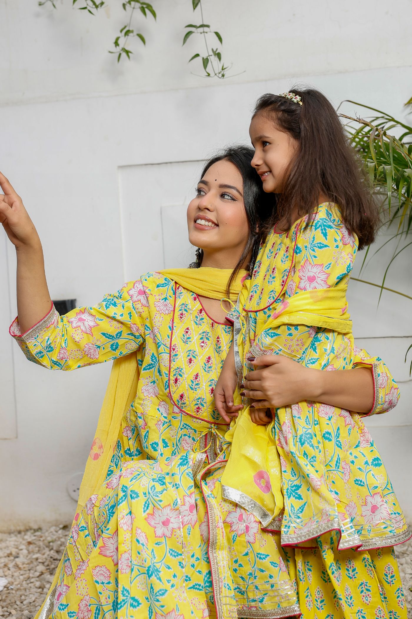 Mother Daughter Sharara Set