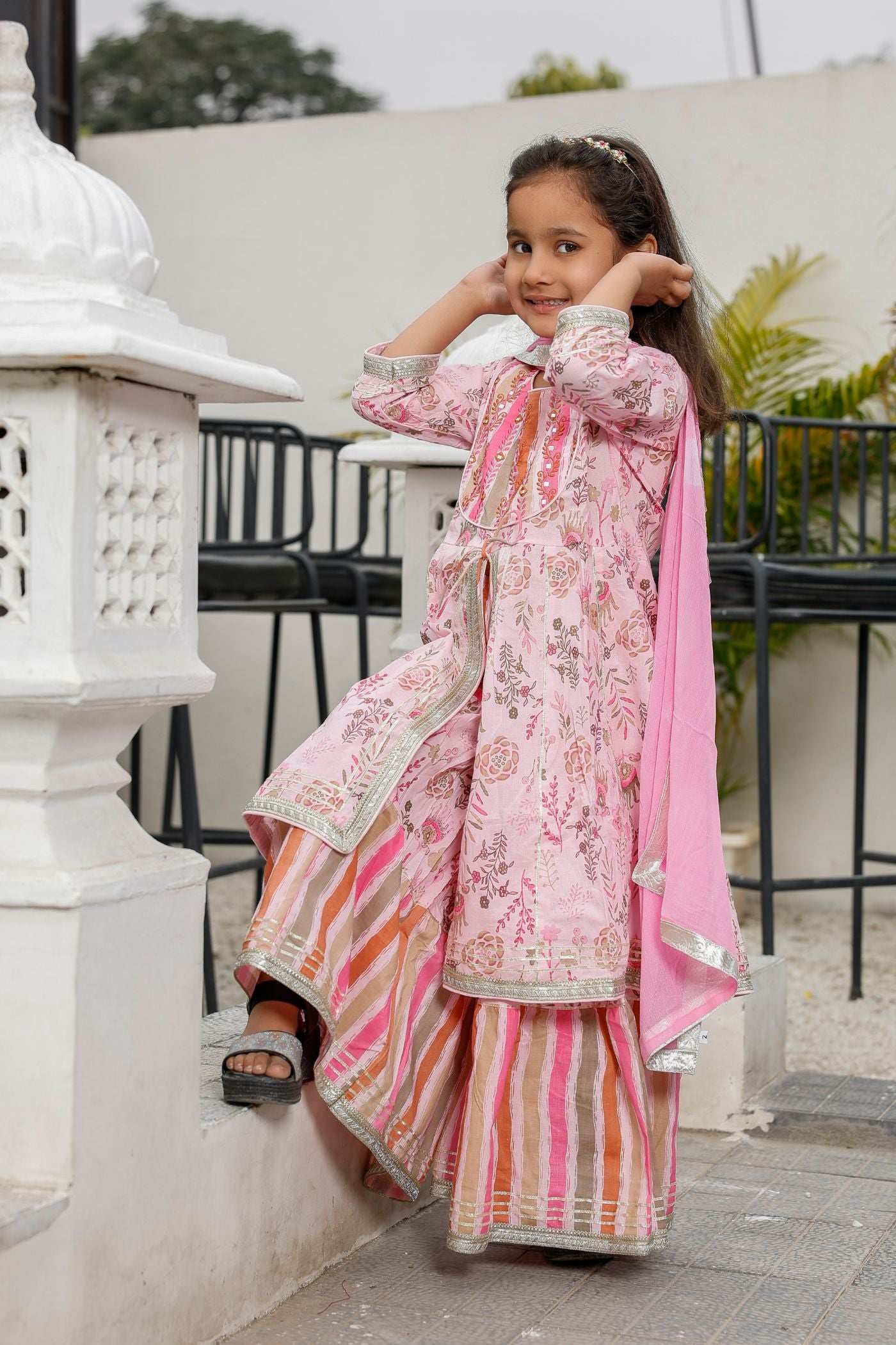 Mother Daughter Sharara Set